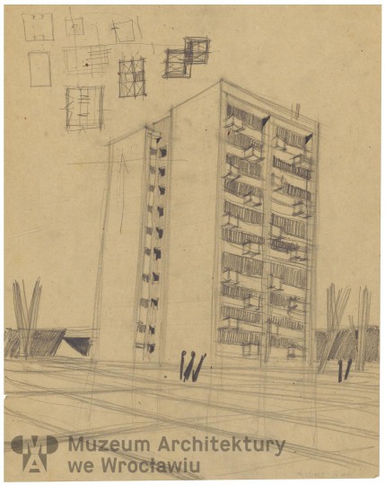 Molicki Witold Jerzy (Miastoprojekt-Wrocław), Budynek wielorodzinny (punktowiec) w Zgorzelcu, lata 60. XX wieku