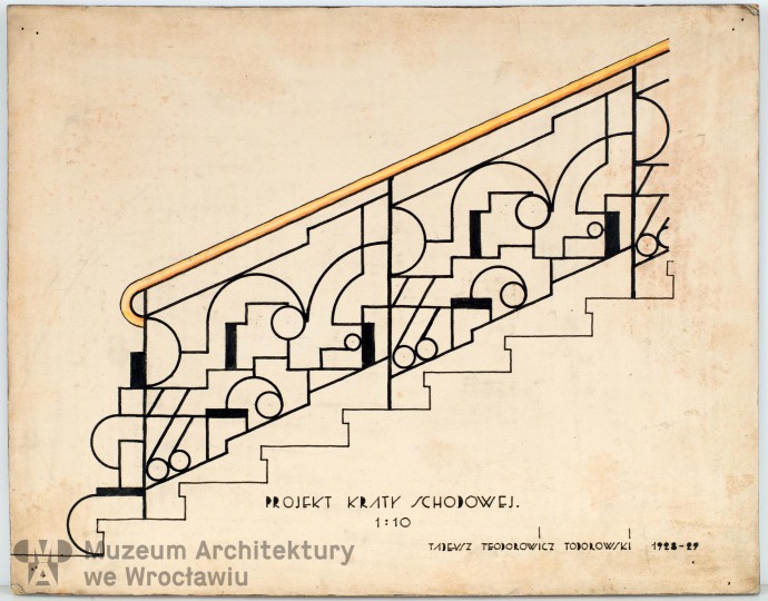 Teodorowicz-Todorowski Tadeusz, Krata balustrady schodów, 1928-1929
