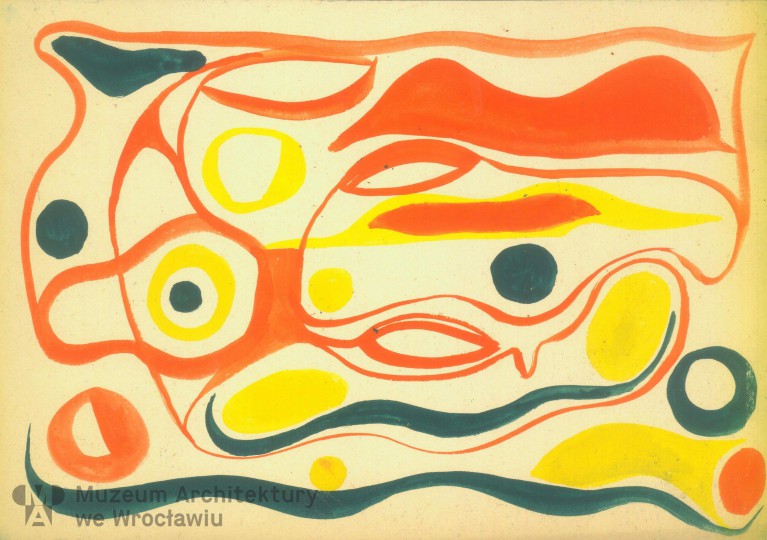 Molicki Witold Jerzy, Cykl “Forma i Kolor”. Kompozycja abstrakcyjna (organiczna), 