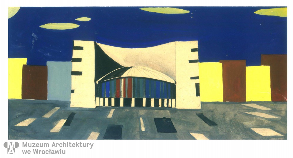 Molicki Witold Jerzy, “Form and Color” series. Architectural composition (urban landscape), 