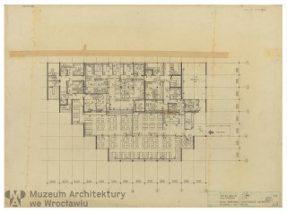 Molicki Witold Jerzy, Adamek A. (Miastoprojekt-Wrocław), Hotel robotniczy DPBP “Zachód” w Wałbrzychu. Stołówka
