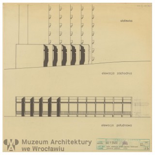 Molicki Witold Jerzy, Lewicki J. (Miastoprojekt-Wrocław), Hotel robotniczy DPBP “Zachód” w Wałbrzychu. Stołówka
