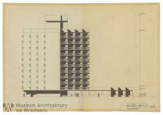 Molicki Witold Jerzy, Nowakowski A. (Miastoprojekt-Wrocław), Hotel pracowniczy Zakładów Radiowych Diora w Dzierżoniowie