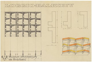Molicki Witold Jerzy (Miastoprojekt-Wrocław), Wrocławska Wielka Płyta. Loggio-balkony (wariant)