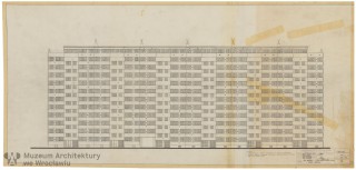 Molicki Witold Jerzy, Słabiak A., Pietkiewicz J. (Miastoprojekt-Wrocław), Osiedle Wrocław-Popowice. Budynek wielorodzinny