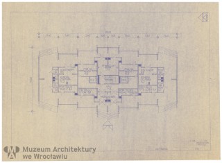 Molicki Witold Jerzy (Miastoprojekt-Wrocław), Osiedle Wrocław-Zachód. Budynek mieszkalny 16-kondygnacyjny