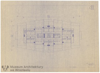 Molicki Witold Jerzy (Miastoprojekt-Wrocław), Osiedle Wrocław-Zachód. Budynek mieszkalny 16-kondygnacyjny