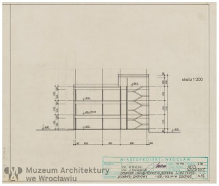 Molicki Witold Jerzy, Kulikowski Jan (Miastoprojekt-Wrocław), Osiedle Wrocław-Zachód. Pawilon usługowy