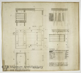Molicki Witold Jerzy, Hotel Grand we Wrocławiu. Wystrój wnętrz