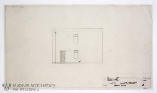 Molicki Witold Jerzy, Spławski Ryszard, Kamocki Wacław (Miastoprojekt-Wrocław), Osiedle Spółdzielni Mieszkaniowej “Budowlani” w rejonie ul. Wojszyckiej we Wrocławiu. Dom bliźniaczy mniejszy