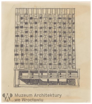 Molicka Maria, Molicki Witold Jerzy, Różycki Stefan (Miejskie Biuro Projektów we Wrocławiu), Hotel Orbis we Wrocławiu