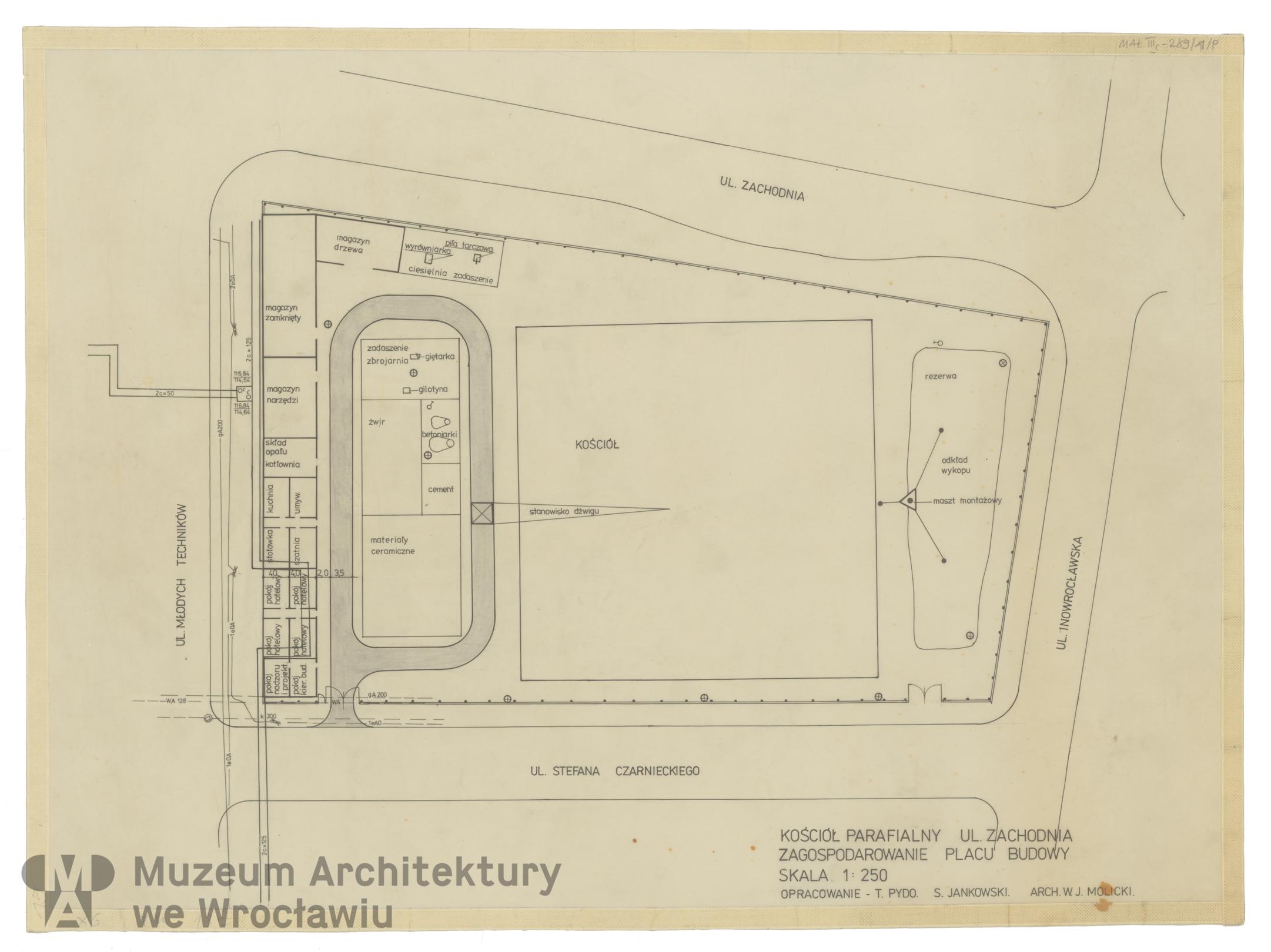 Molicki Witold Jerzy, Kościół Chrystusa Króla przy ul. Zachodniej we Wrocławiu, ok. 1978-1981