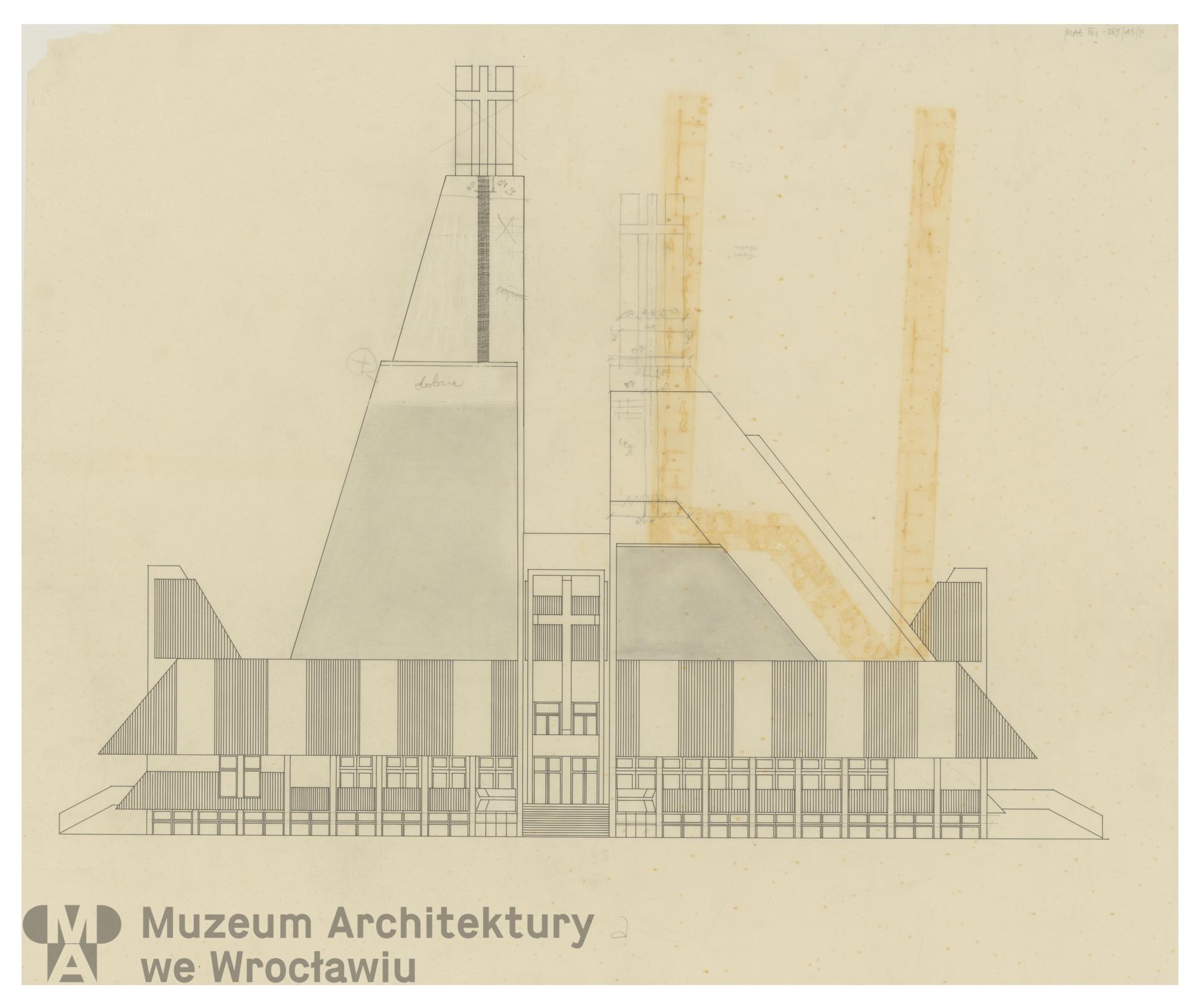 Molicki Witold Jerzy, Spławski Ryszard, Kościół Chrystusa Króla przy ul. Zachodniej we Wrocławiu, ok. 1979-1981