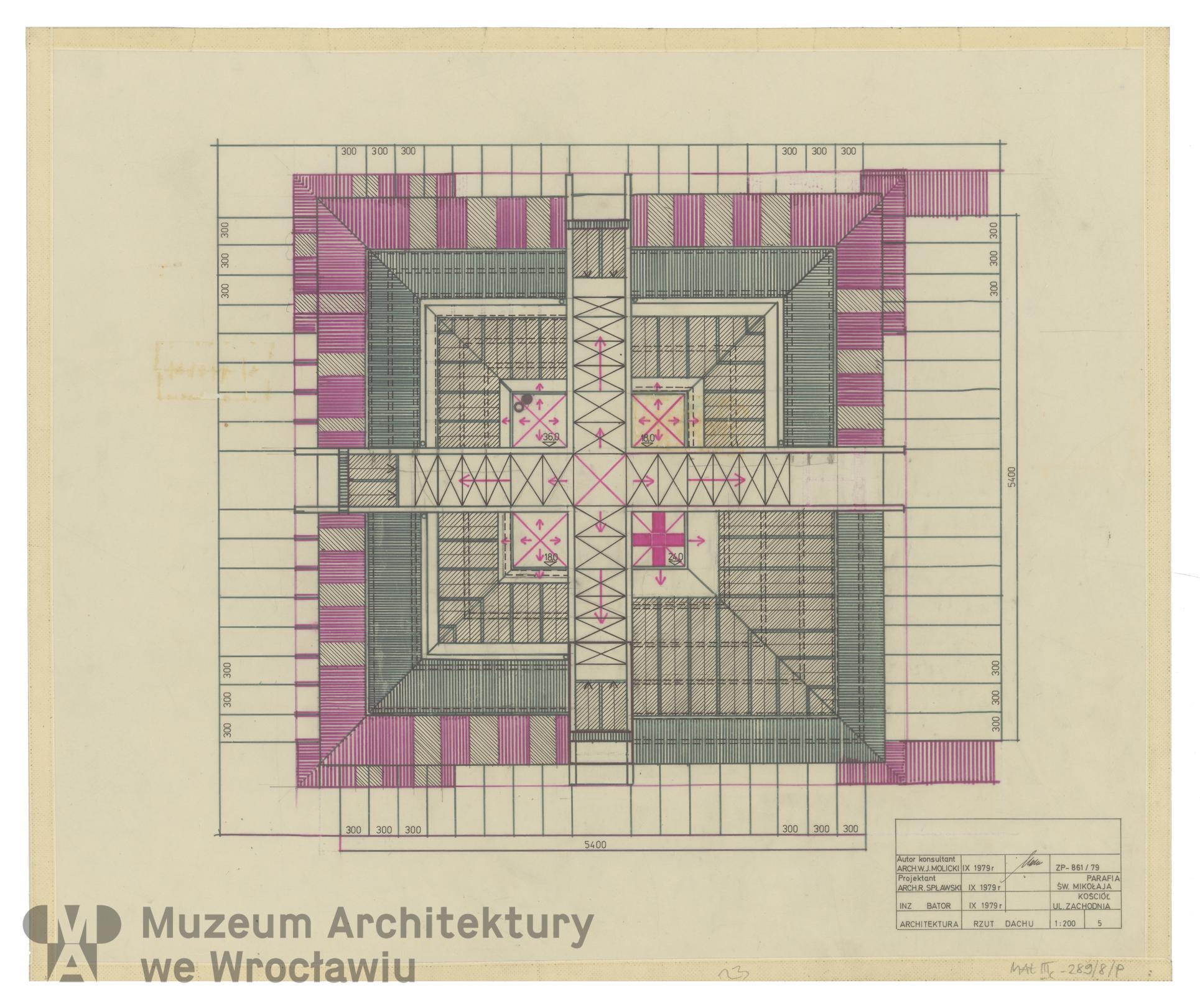 Molicki Witold Jerzy, Spławski Ryszard, Kościół Chrystusa Króla przy ul. Zachodniej we Wrocławiu, 1979.09