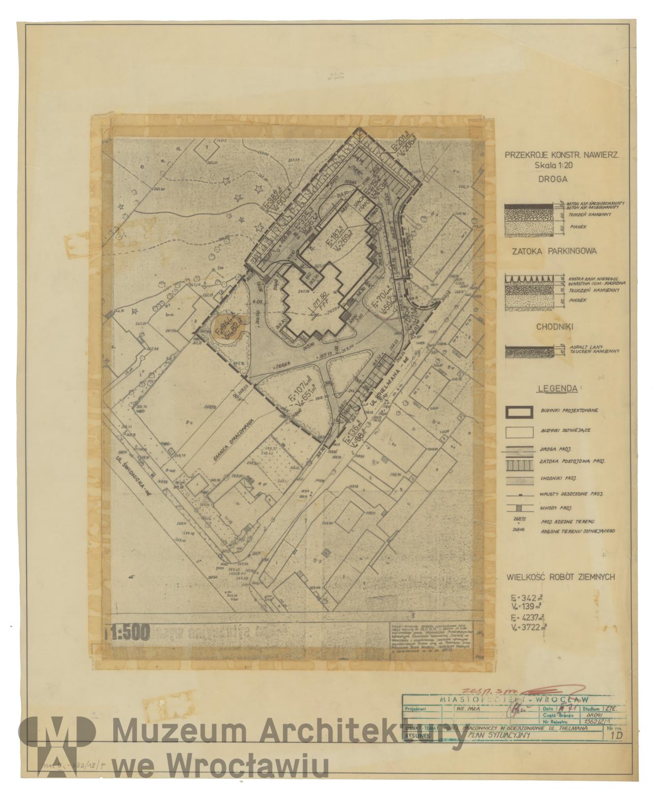 Molicki Witold Jerzy, Pała Wł. (Miastoprojekt-Wrocław), Hotel pracowniczy Zakładów Radiowych Diora w Dzierżoniowie, 1975.03