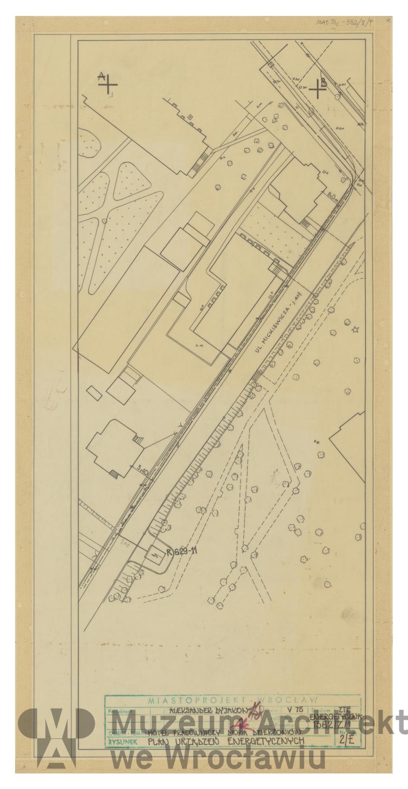 Molicki Witold Jerzy, Dyjakon Aleksander (Miastoprojekt-Wrocław), Workers’ hotel of Diora Radio Plants in Dzierżoniów, 1975.05