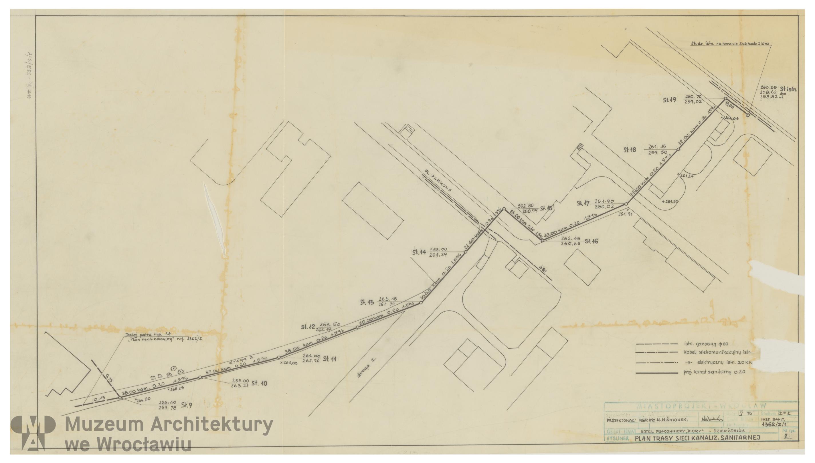 Molicki Witold Jerzy, Wiśniowski W. (Miastoprojekt-Wrocław), Hotel pracowniczy Zakładów Radiowych Diora w Dzierżoniowie, 1975.05