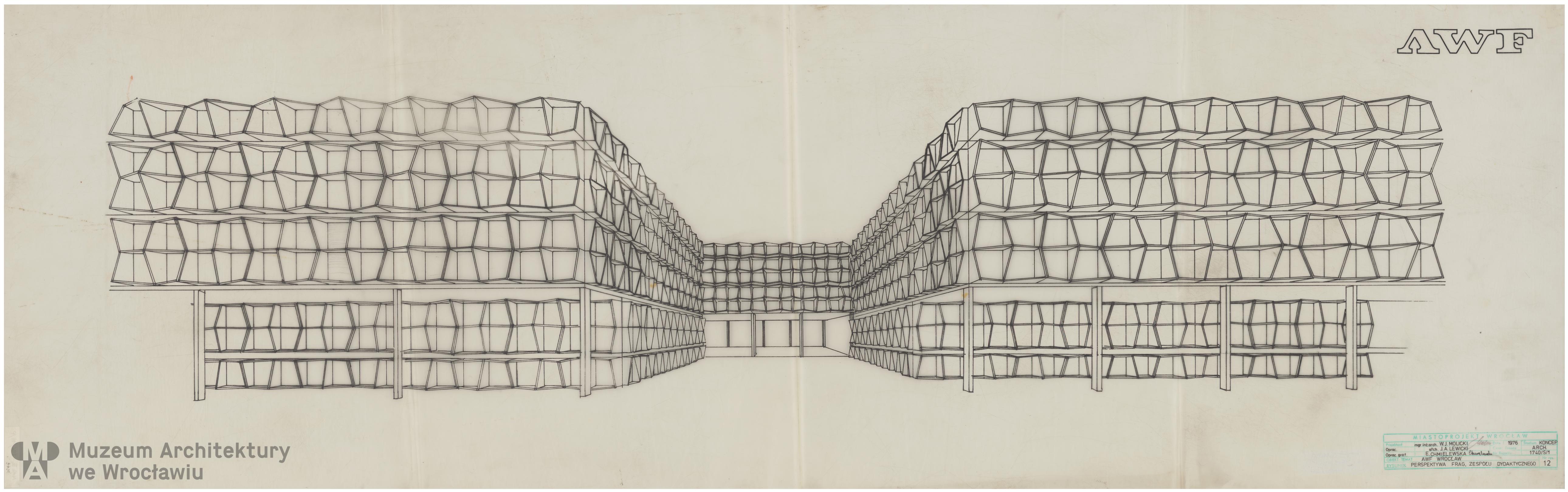 Molicki Witold Jerzy (Miastoprojekt-Wrocław), Akademia Wychowania Fizycznego we Wrocławiu. Zespół dydaktyczny, 1976