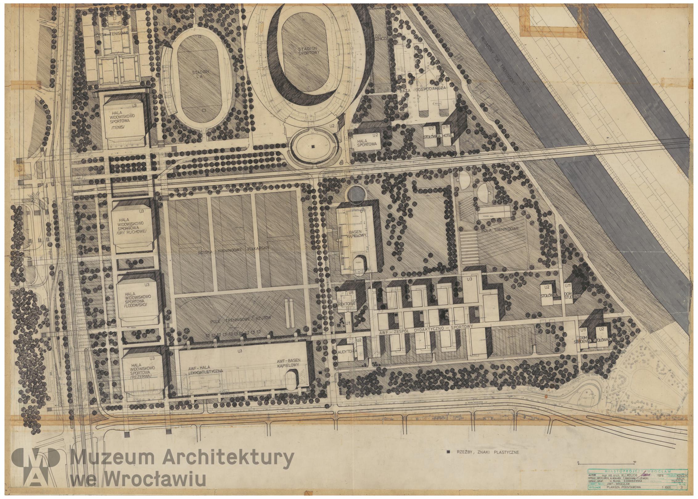 Molicki Witold Jerzy (Miastoprojekt-Wrocław), Akademia Wychowania Fizycznego we Wrocławiu, 1976