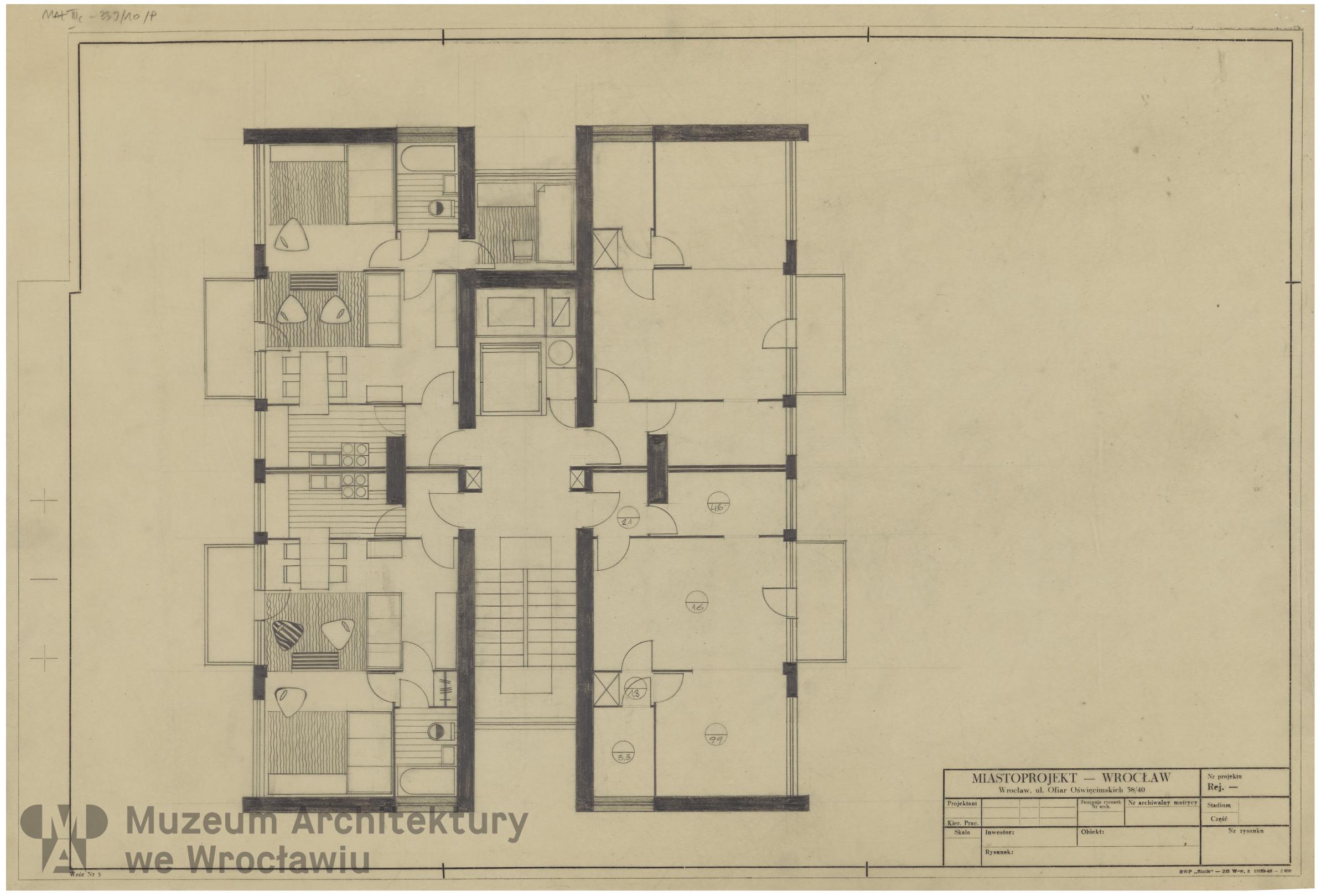 Molicki Witold Jerzy (Miastoprojekt-Wrocław), Budynek wielorodzinny (punktowiec) w Zgorzelcu, lata 60. XX wieku