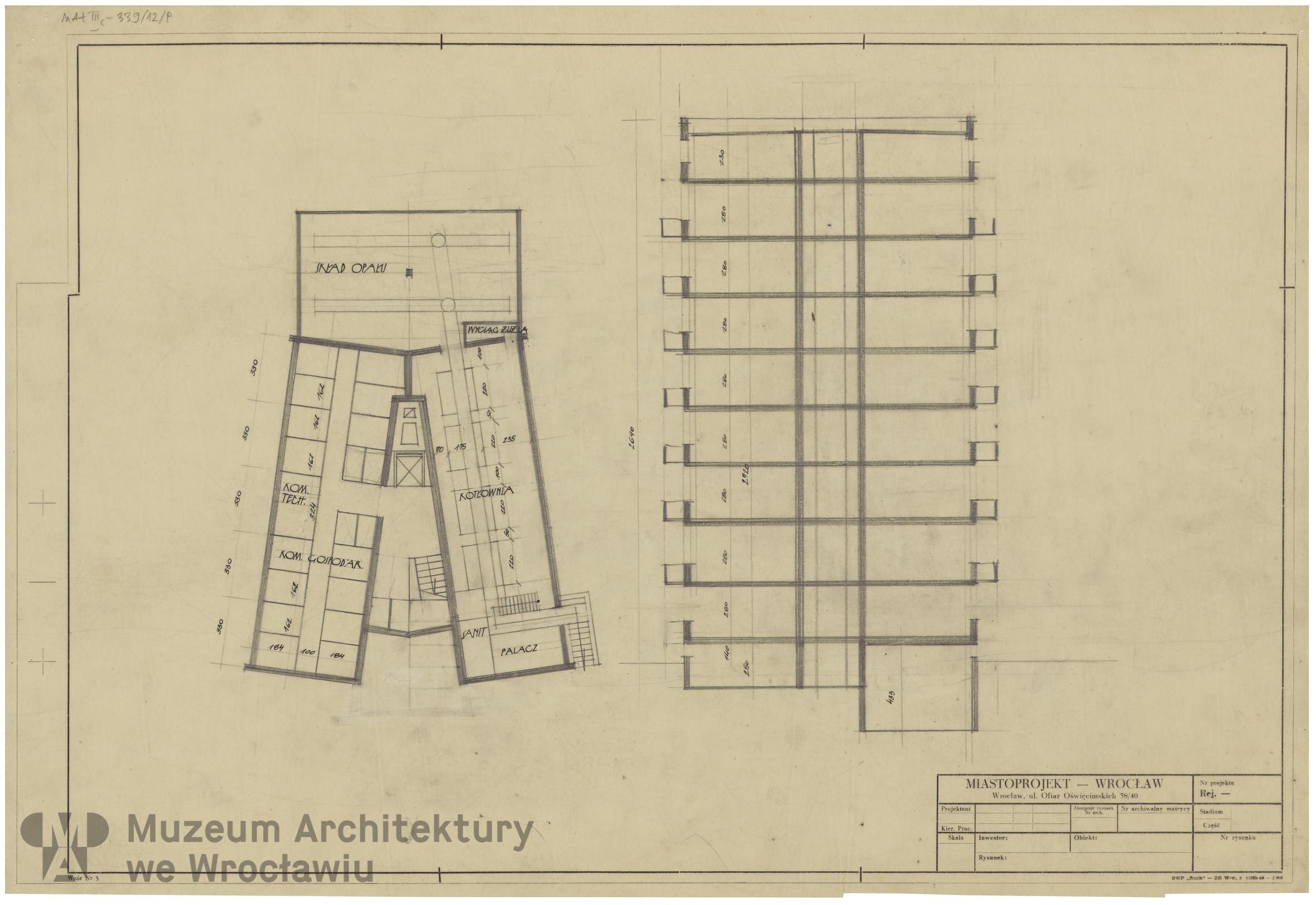 Molicki Witold Jerzy (Miastoprojekt-Wrocław), Budynek wielorodzinny (punktowiec) w Zgorzelcu, lata 60. XX wieku
