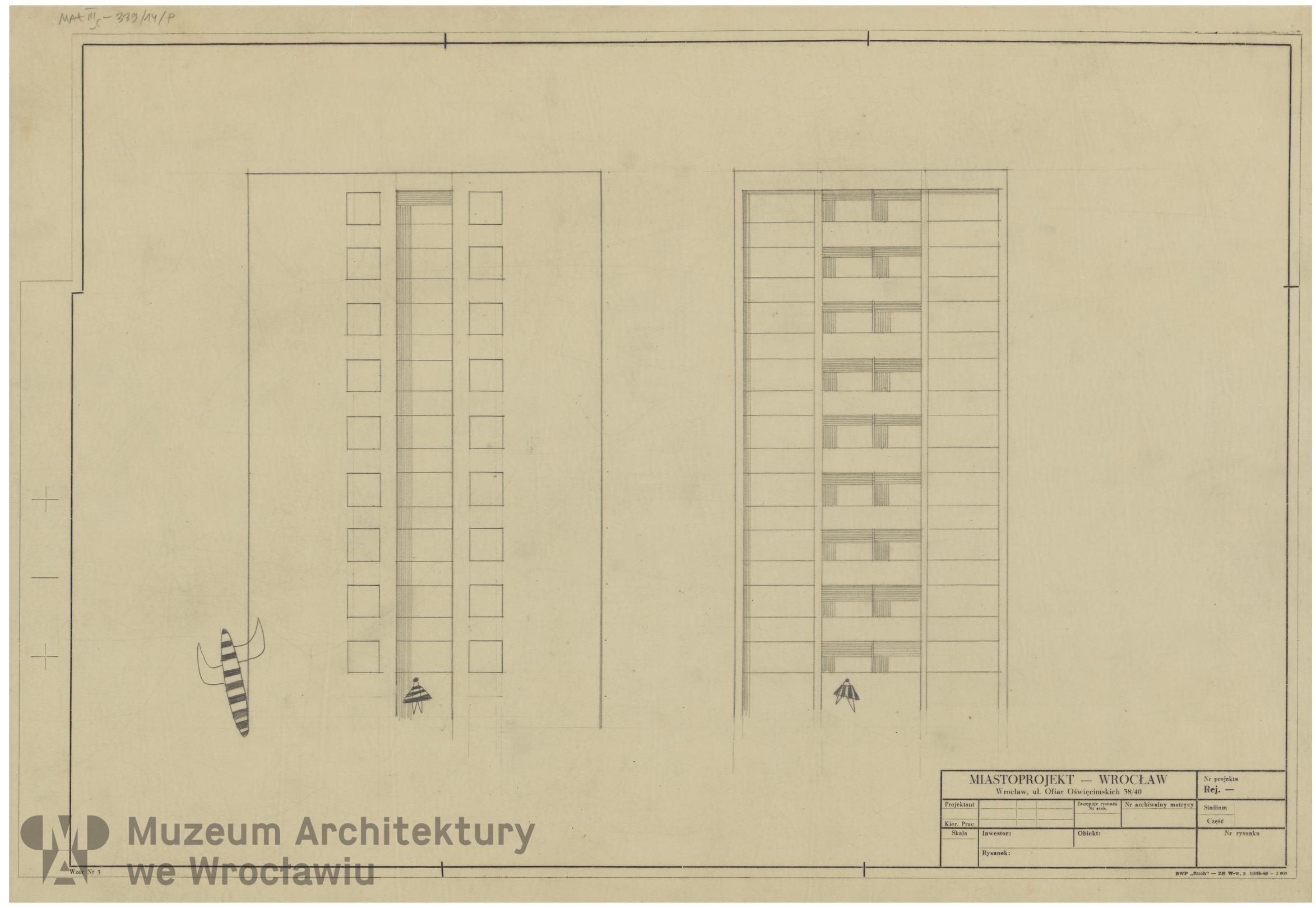 Molicki Witold Jerzy (Miastoprojekt-Wrocław), Budynek wielorodzinny (punktowiec) w Zgorzelcu, lata 60. XX wieku