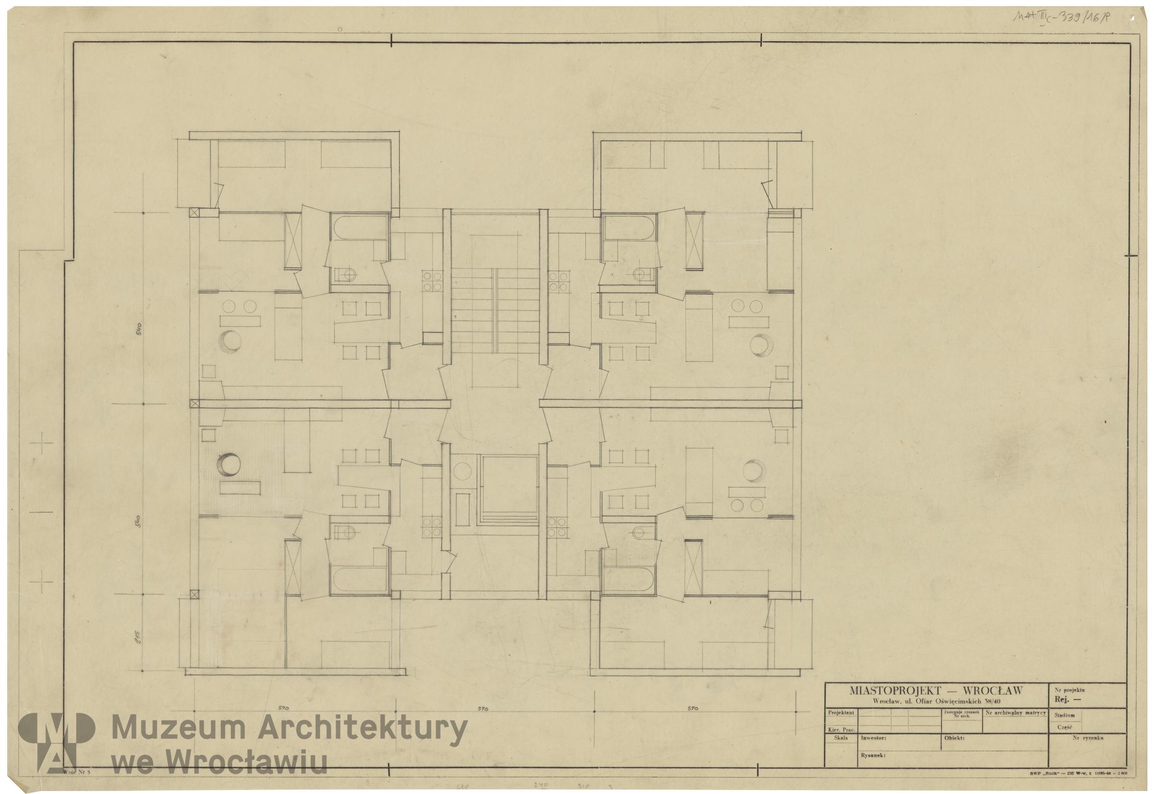 Molicki Witold Jerzy (Miastoprojekt-Wrocław), Budynek wielorodzinny (punktowiec) w Zgorzelcu, lata 60. XX wieku