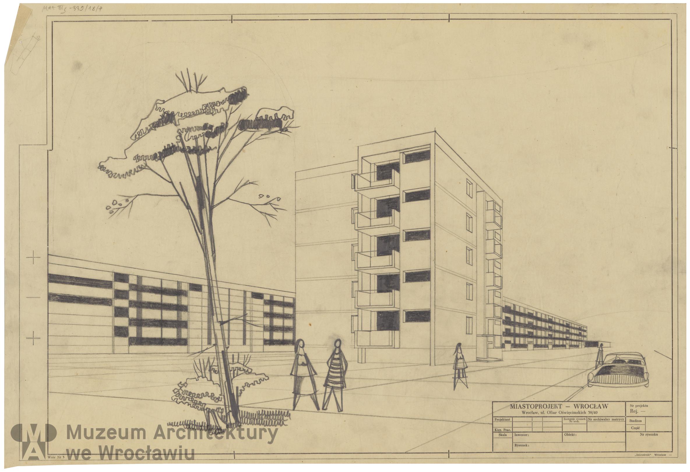 Molicki Witold Jerzy (Miastoprojekt-Wrocław), Budynek wielorodzinny (punktowiec) w Zgorzelcu, lata 60. XX wieku