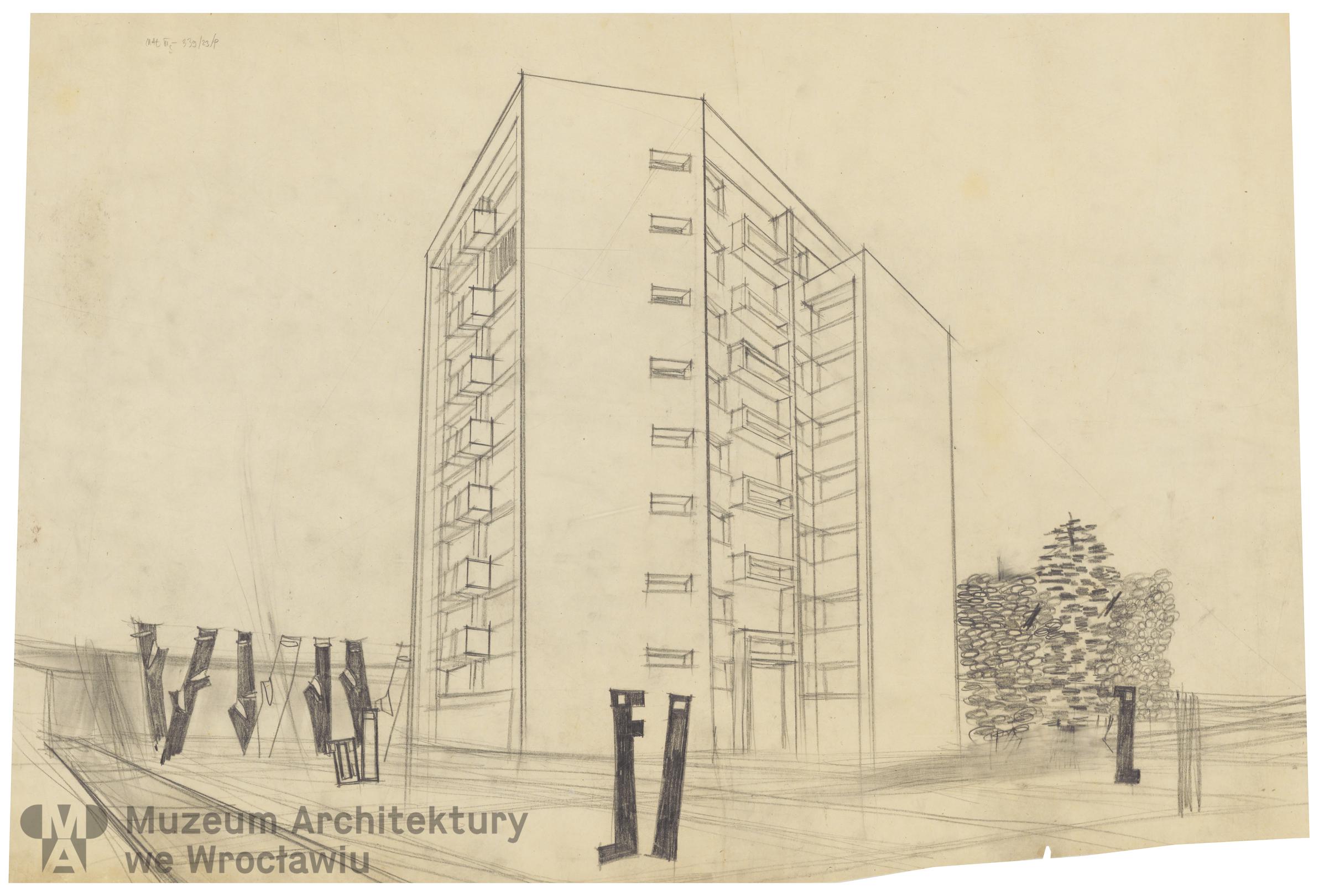 Molicki Witold Jerzy (Miastoprojekt-Wrocław), Budynek wielorodzinny (punktowiec) w Zgorzelcu, lata 60. XX wieku