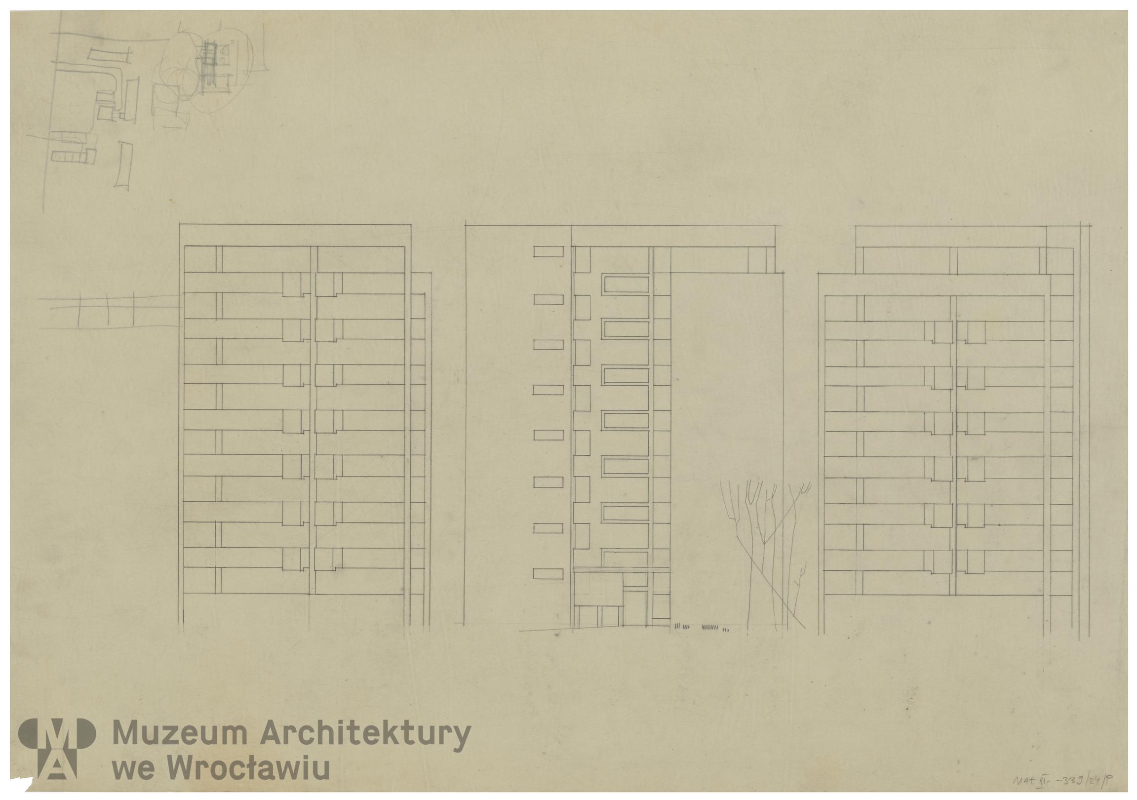 Molicki Witold Jerzy (Miastoprojekt-Wrocław), Budynek wielorodzinny (punktowiec) w Zgorzelcu, lata 60. XX wieku