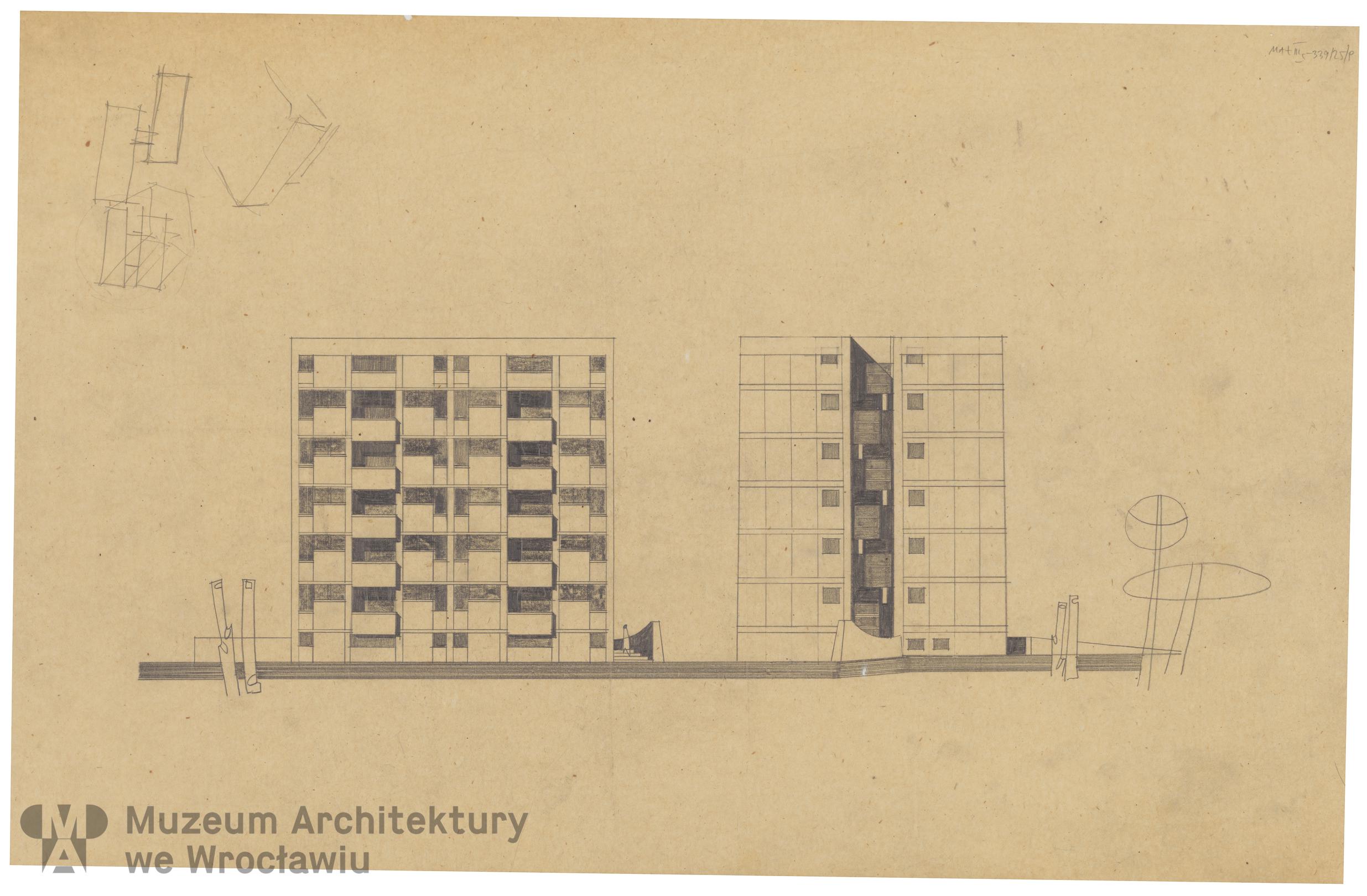 Molicki Witold Jerzy (Miastoprojekt-Wrocław), Budynek wielorodzinny (punktowiec) w Zgorzelcu, lata 60. XX wieku