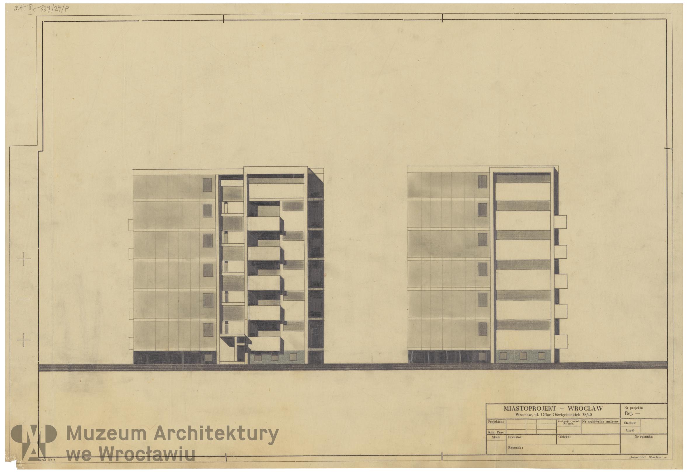 Molicki Witold Jerzy (Miastoprojekt-Wrocław), Budynek wielorodzinny (punktowiec) w Zgorzelcu, lata 60. XX wieku