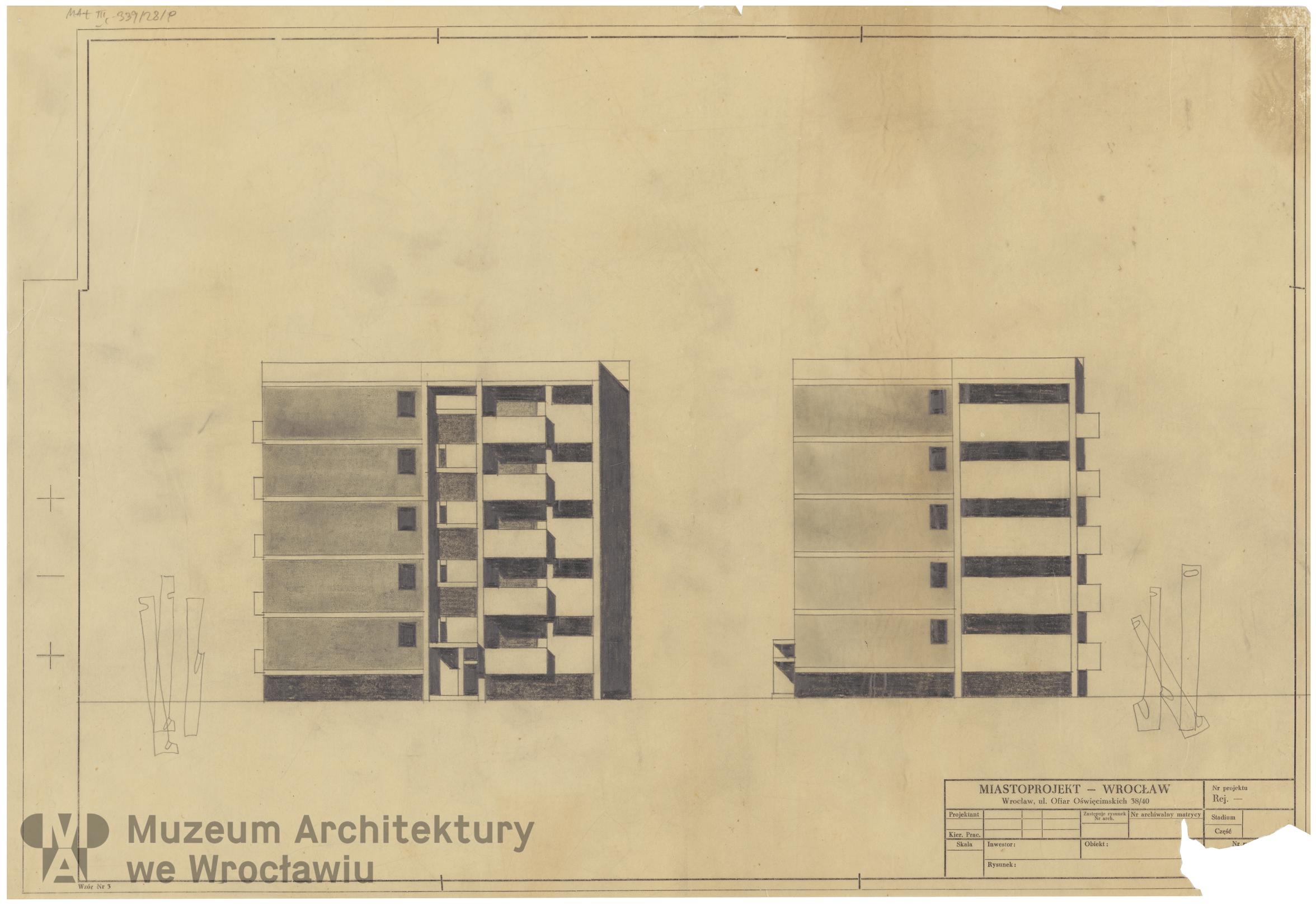 Molicki Witold Jerzy (Miastoprojekt-Wrocław), Budynek wielorodzinny (punktowiec) w Zgorzelcu, lata 60. XX wieku