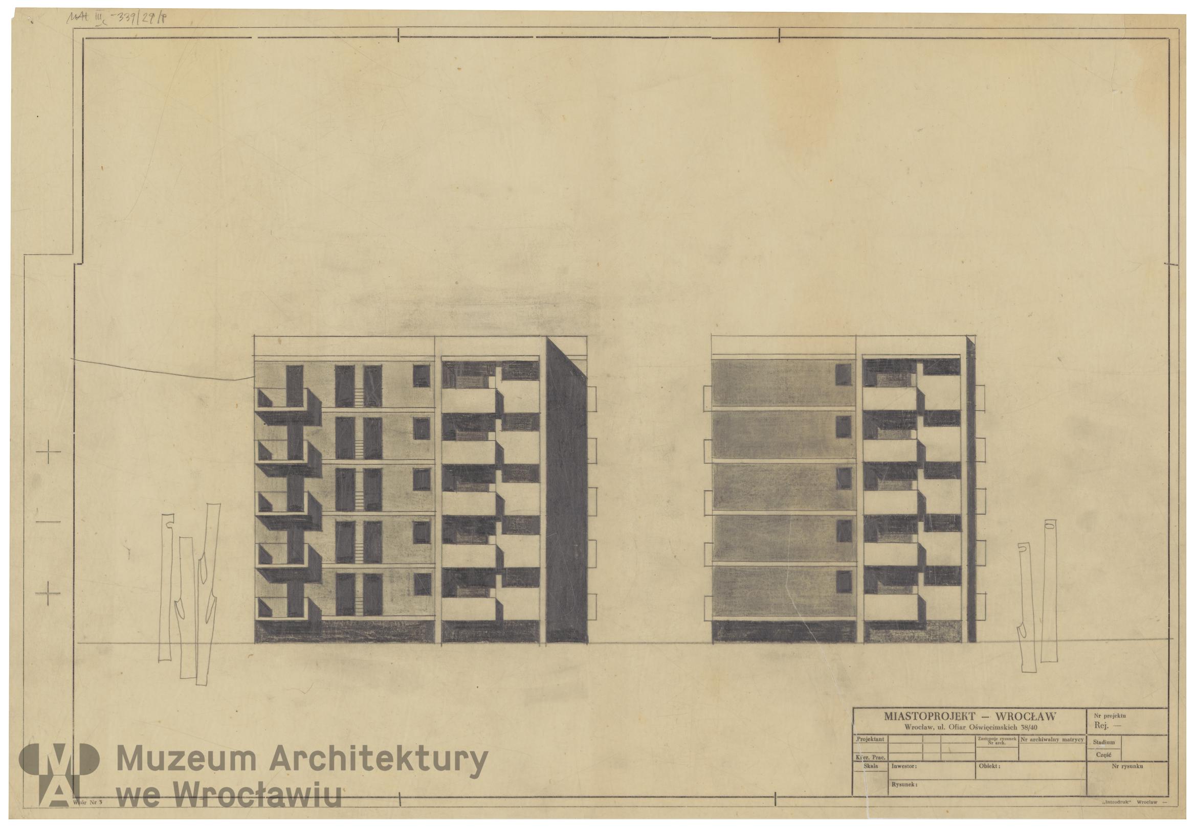 Molicki Witold Jerzy (Miastoprojekt-Wrocław), Budynek wielorodzinny (punktowiec) w Zgorzelcu, lata 60. XX wieku