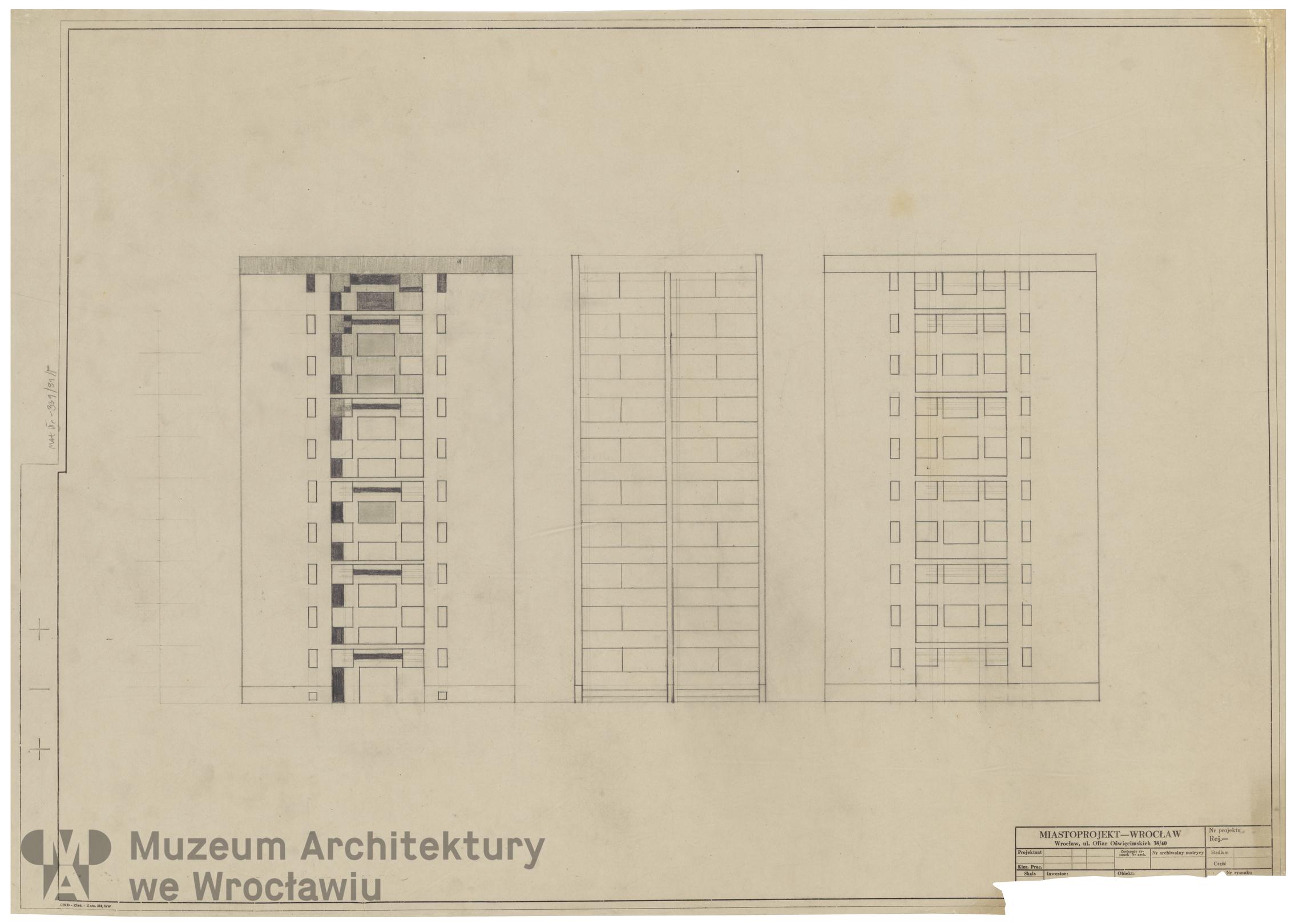 Molicki Witold Jerzy (Miastoprojekt-Wrocław), Budynek wielorodzinny (punktowiec) w Zgorzelcu, lata 60. XX wieku