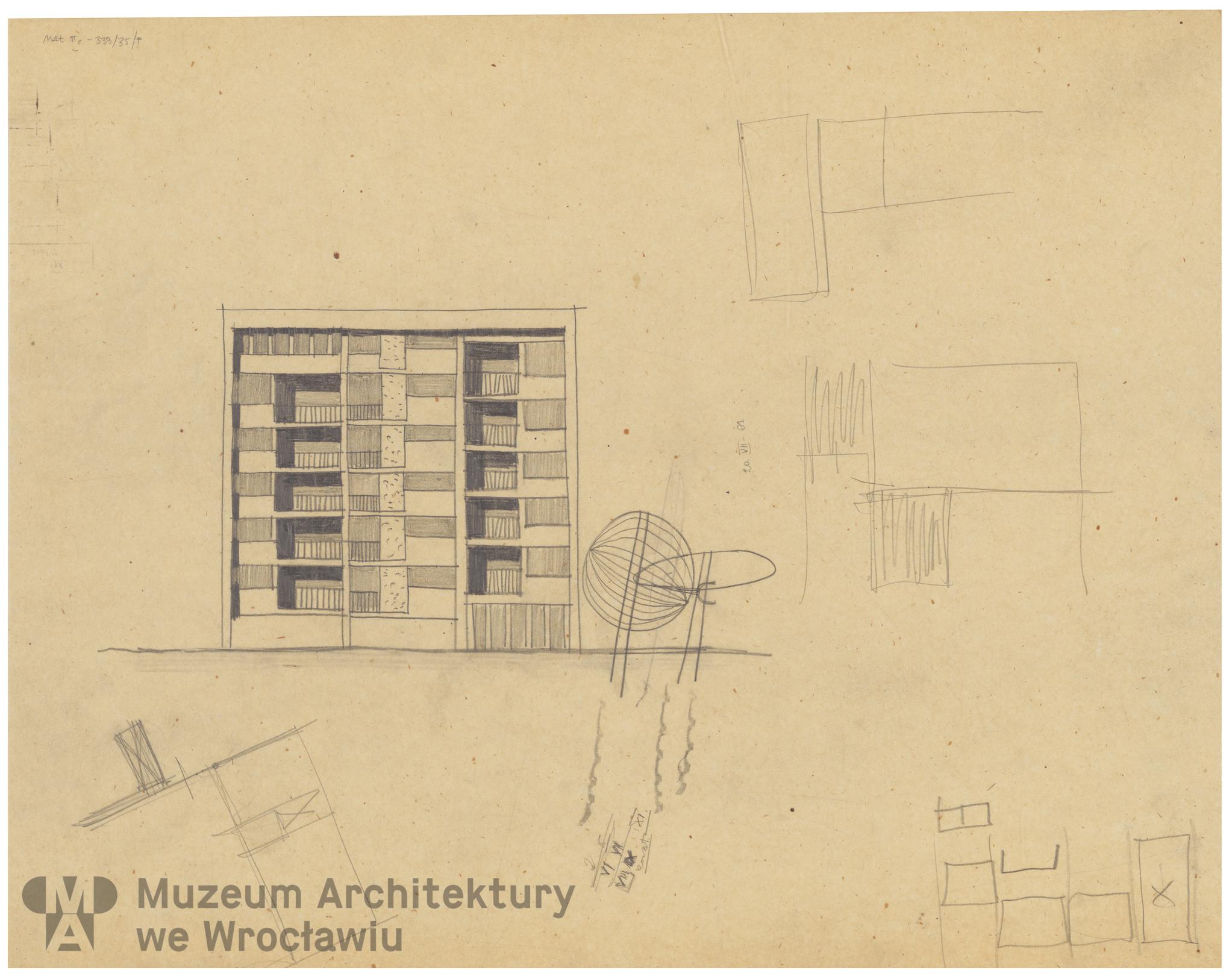 Molicki Witold Jerzy (Miastoprojekt-Wrocław), Budynek wielorodzinny (punktowiec) w Zgorzelcu, lata 60. XX wieku