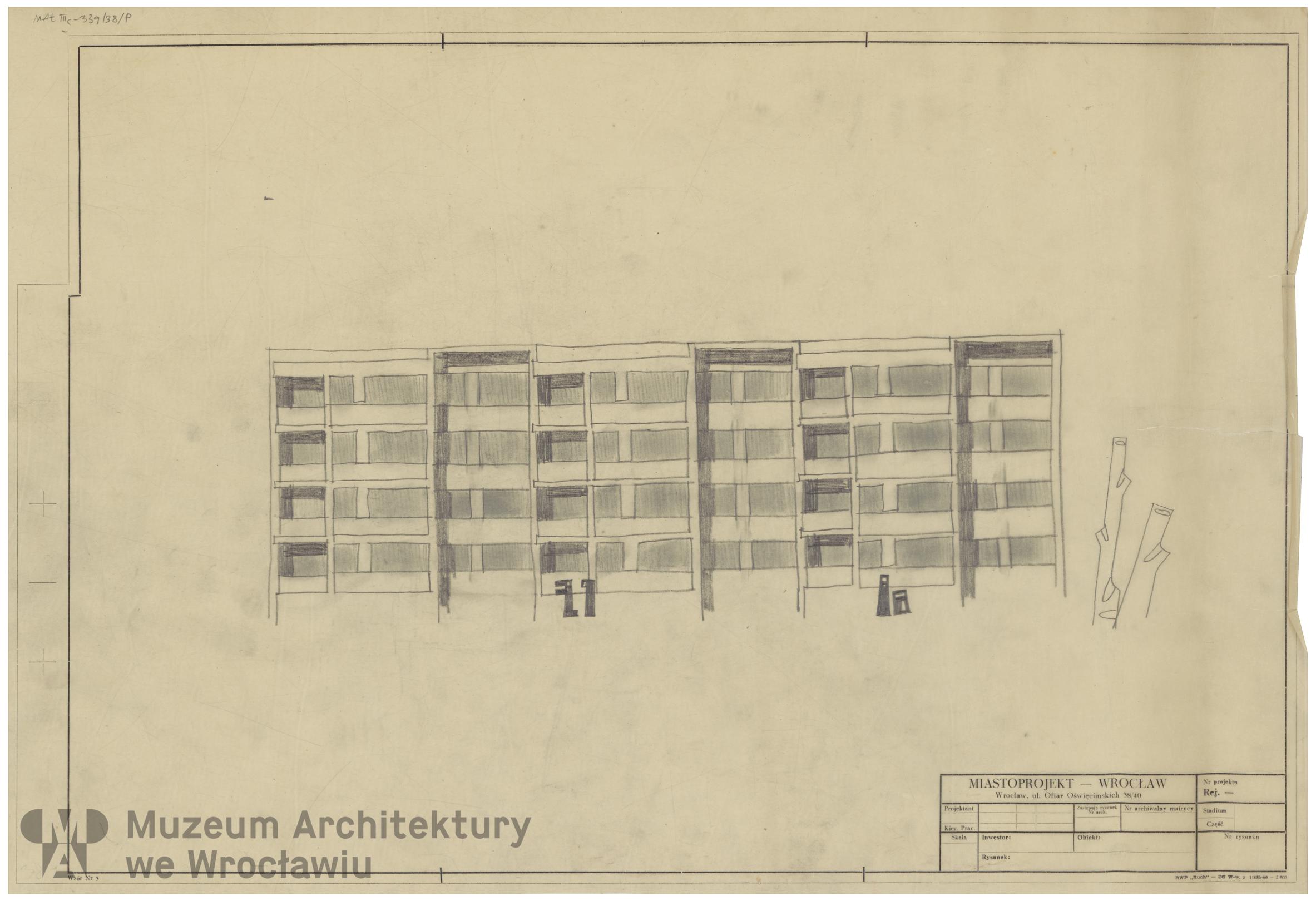 Molicki Witold Jerzy (Miastoprojekt-Wrocław), Budynek wielorodzinny (sekcyjny) w Zgorzelcu, lata 60. XX wieku
