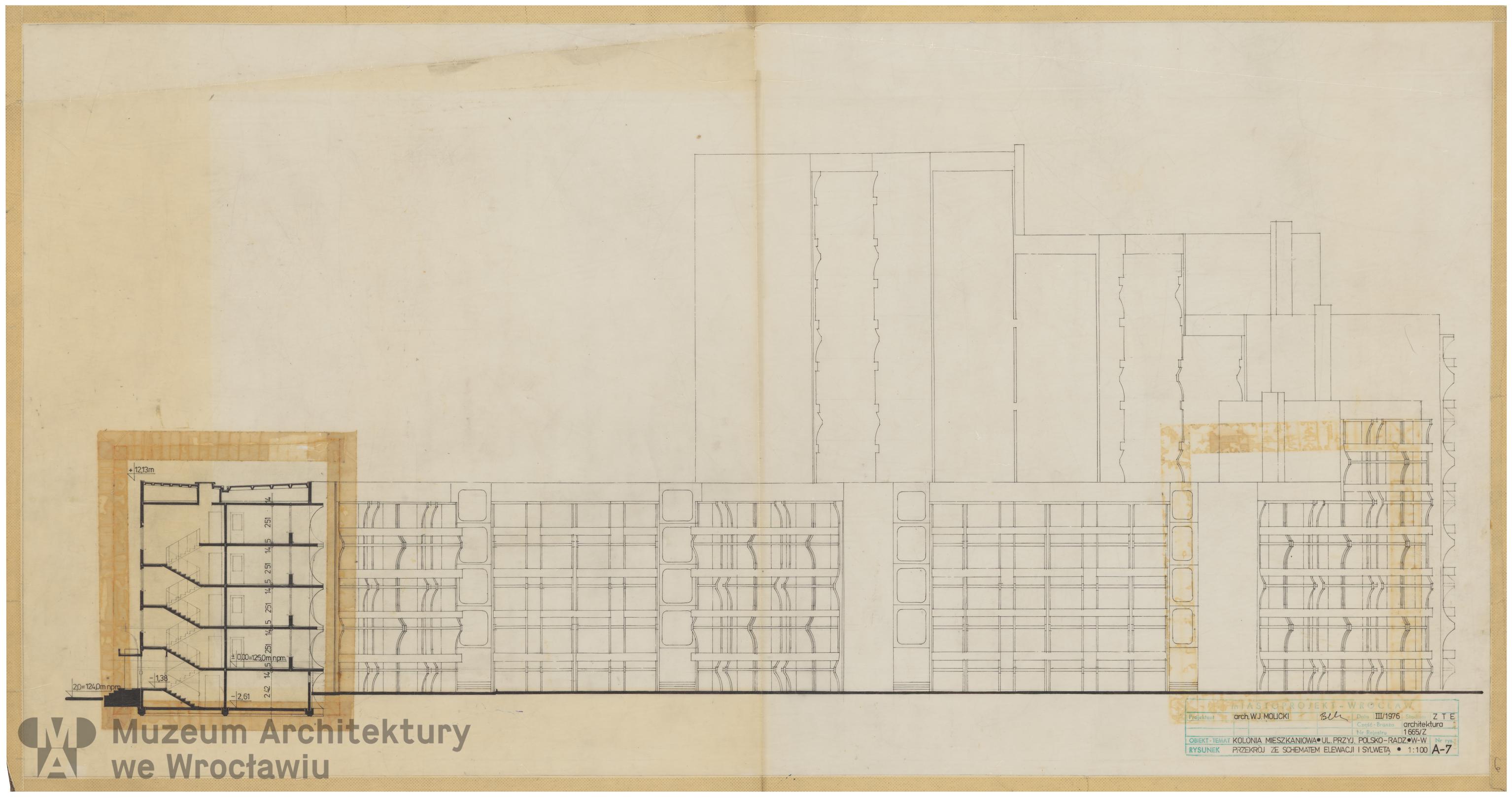 Molicki Witold Jerzy (Miastoprojekt-Wrocław), Osiedle Przyjaźni Polsko-Radzieckiej we Wrocławiu, 1976.03