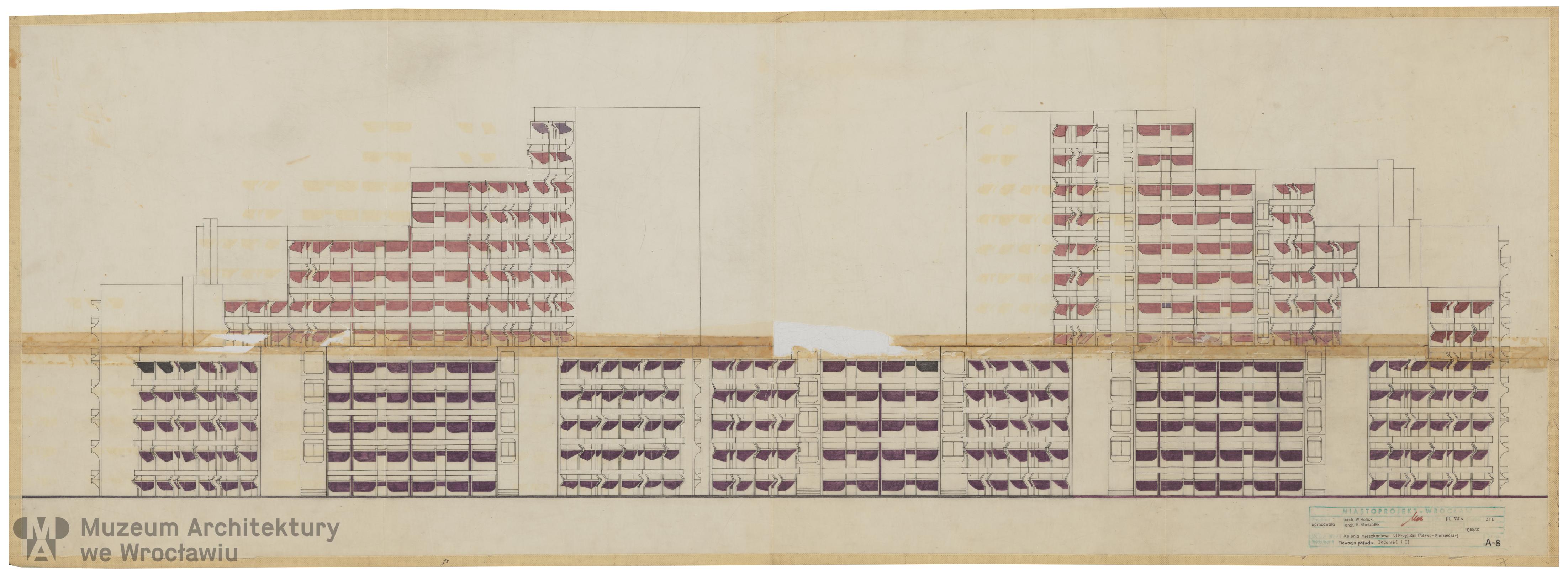 Molicki Witold Jerzy (Miastoprojekt-Wrocław), Osiedle Przyjaźni Polsko-Radzieckiej we Wrocławiu, 1976.03