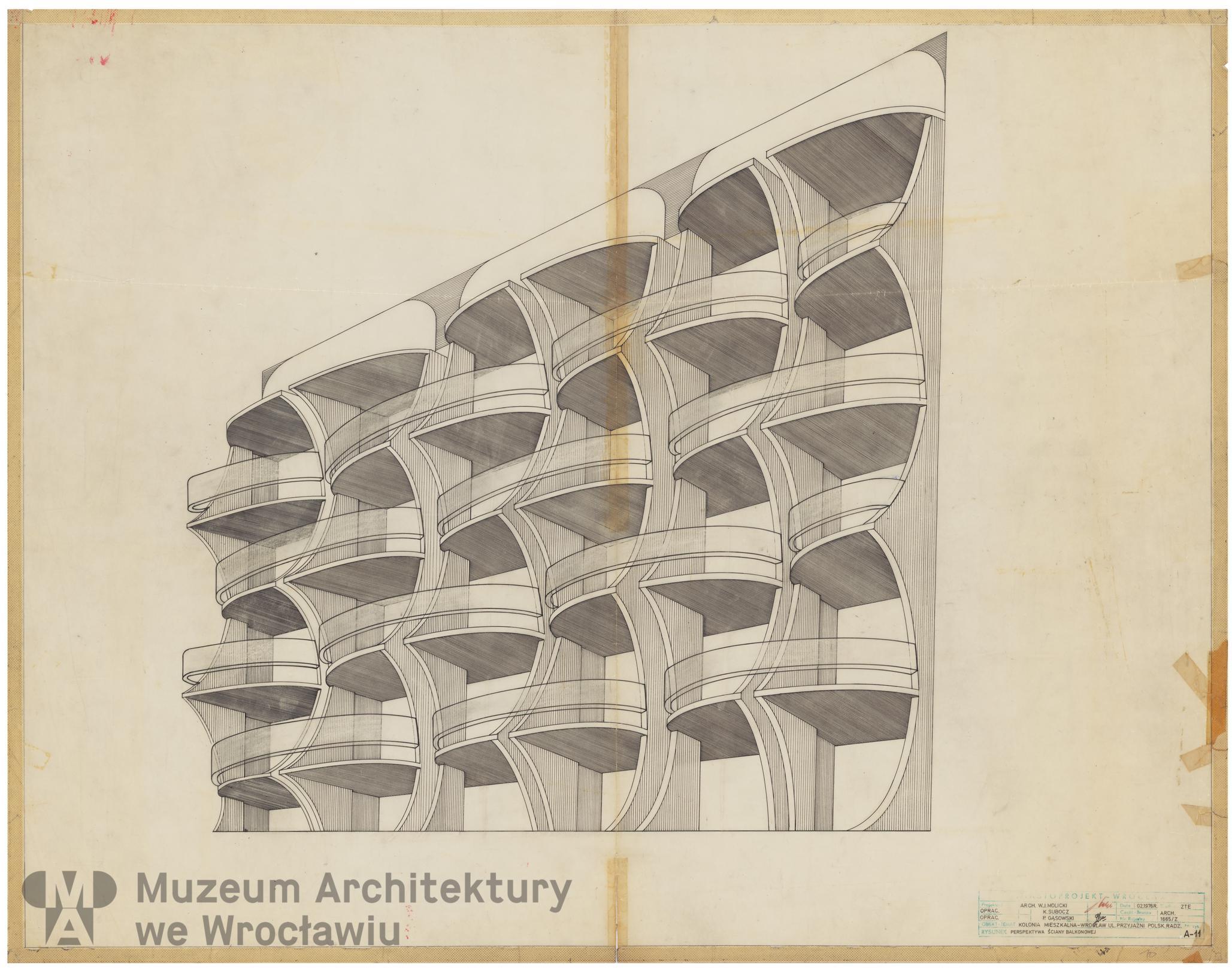 Molicki Witold Jerzy (Miastoprojekt-Wrocław), Osiedle Przyjaźni Polsko-Radzieckiej we Wrocławiu, 1976.02