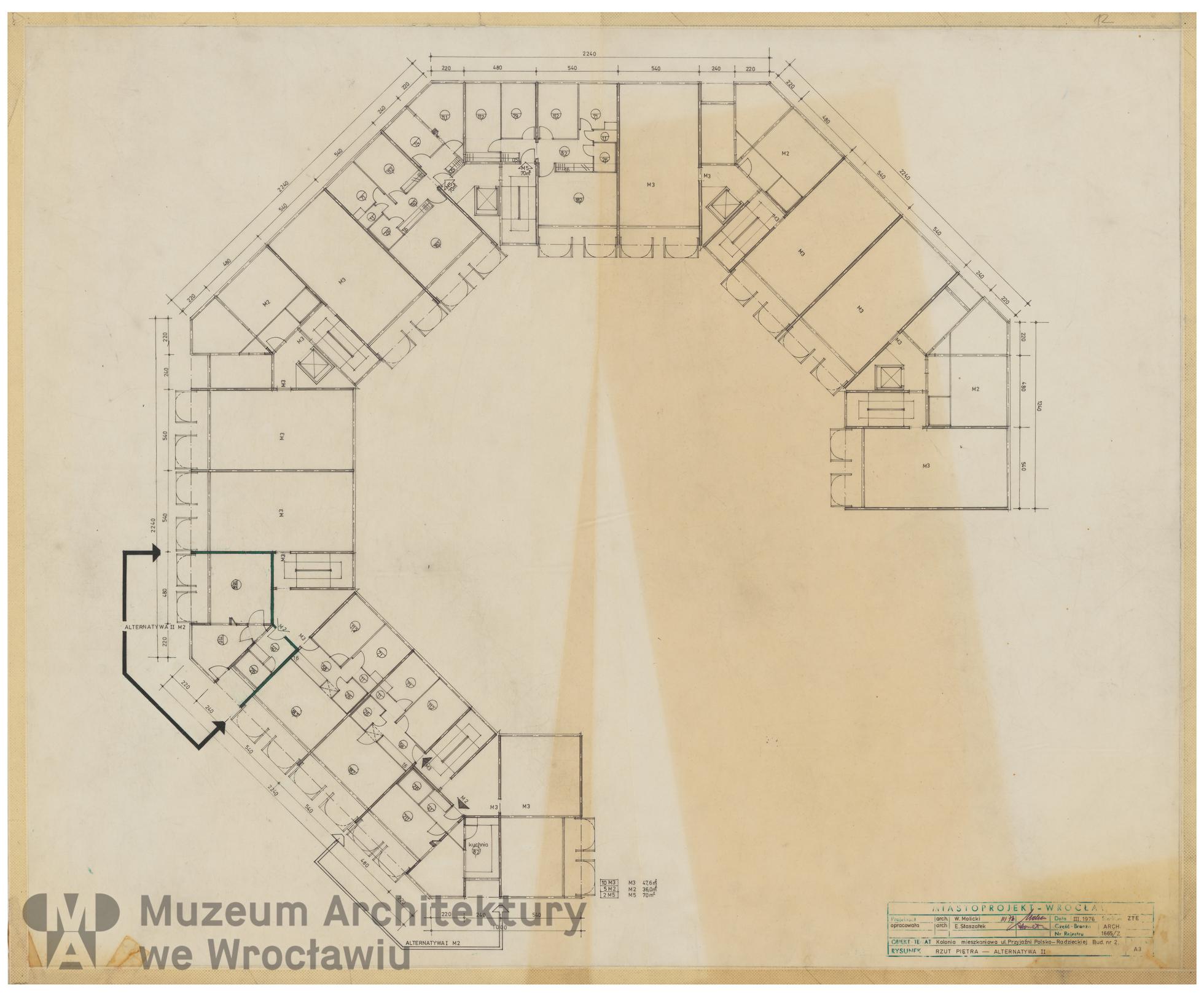 Molicki Witold Jerzy (Miastoprojekt-Wrocław), Osiedle Przyjaźni Polsko-Radzieckiej we Wrocławiu, 1976.03