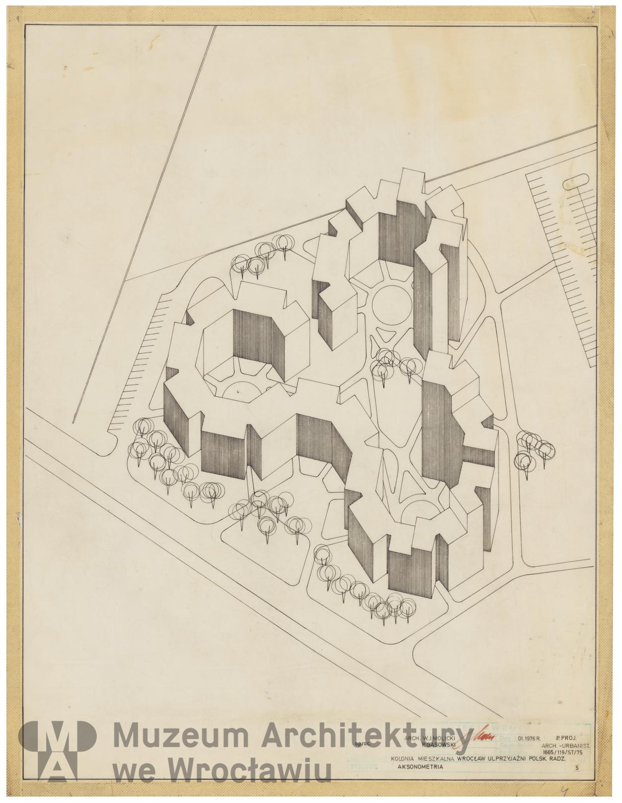 Molicki Witold Jerzy (Miastoprojekt-Wrocław), Osiedle Przyjaźni Polsko-Radzieckiej we Wrocławiu, 1976.01