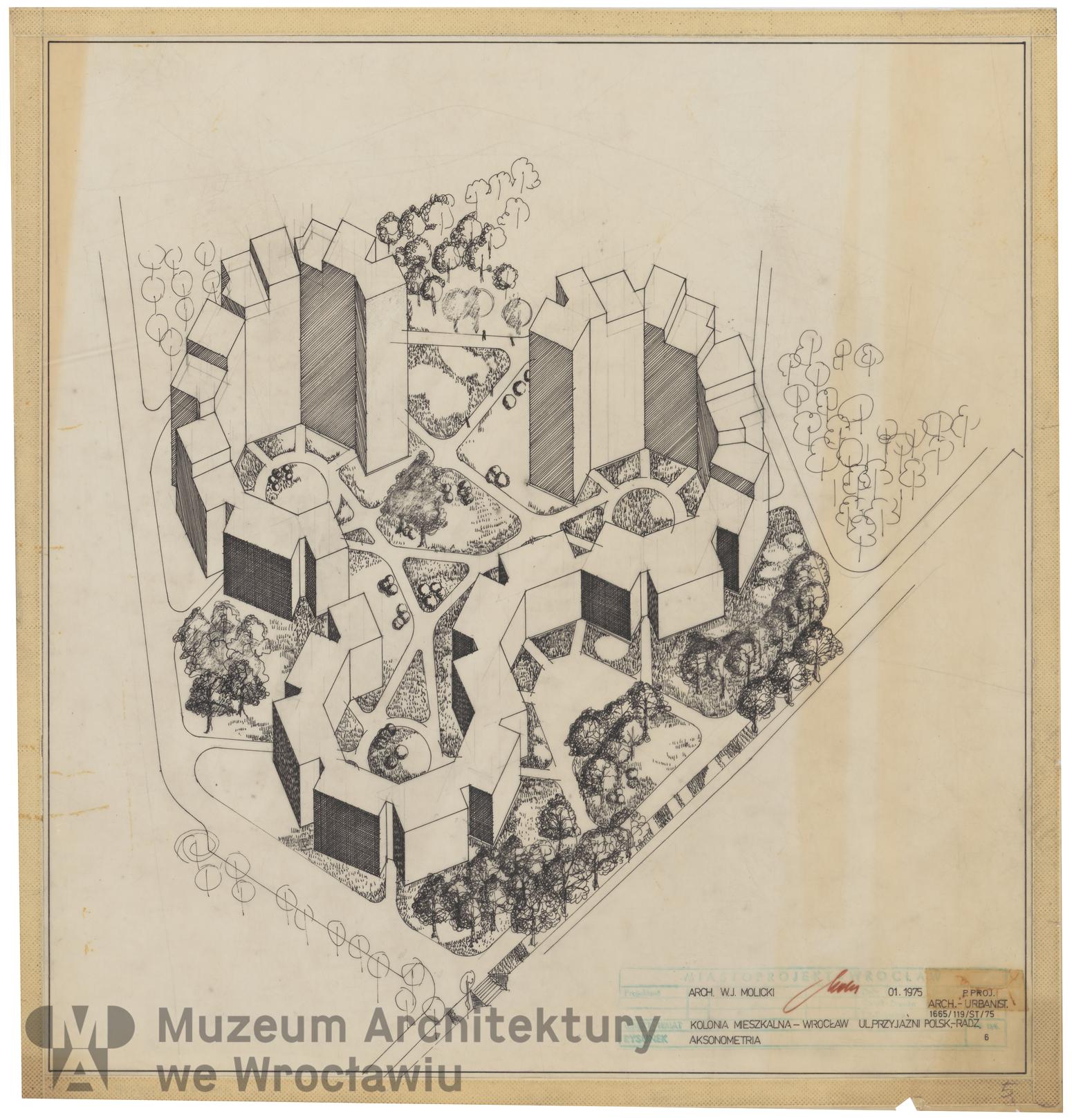 Molicki Witold Jerzy (Miastoprojekt-Wrocław), Osiedle Przyjaźni Polsko-Radzieckiej we Wrocławiu, 1976.01