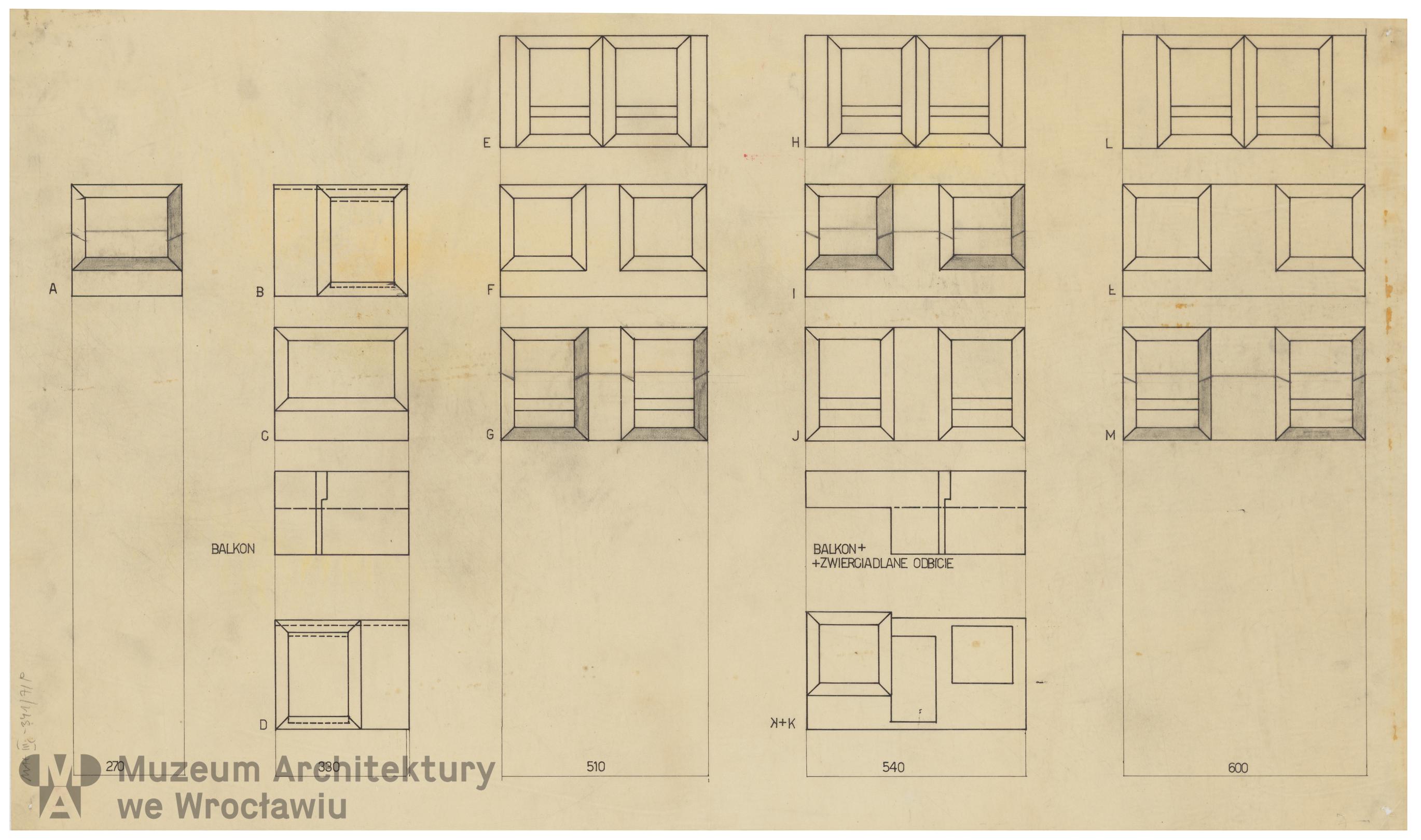 Molicki Witold Jerzy (Miastoprojekt-Wrocław), Wrocławska Wielka Płyta. Ściana osłonowa (warianty), 1971