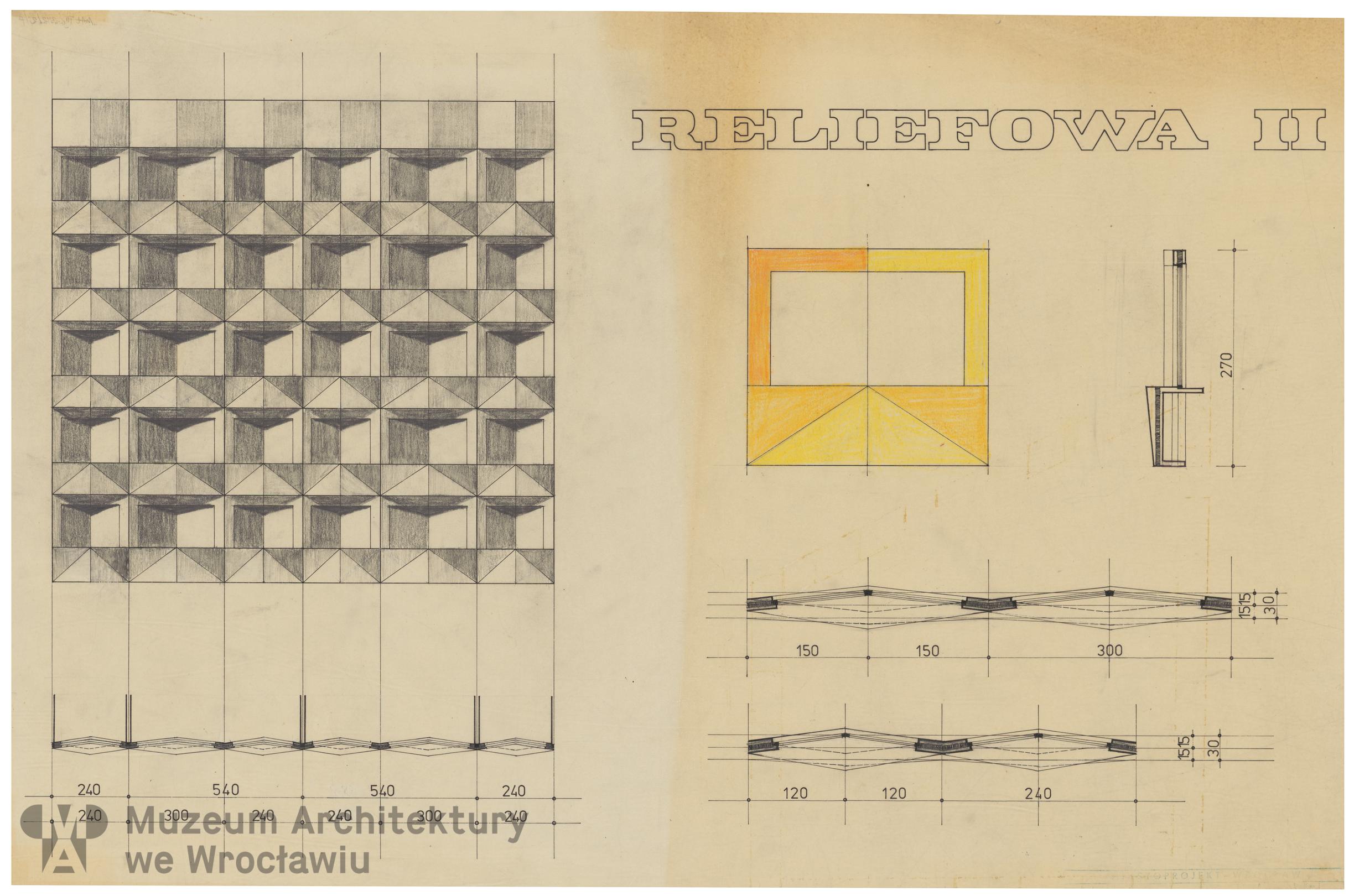 Molicki Witold Jerzy (Miastoprojekt-Wrocław), Wrocławska Wielka Płyta. Ściana osłonowa, typ “reliefowa II”, 1976