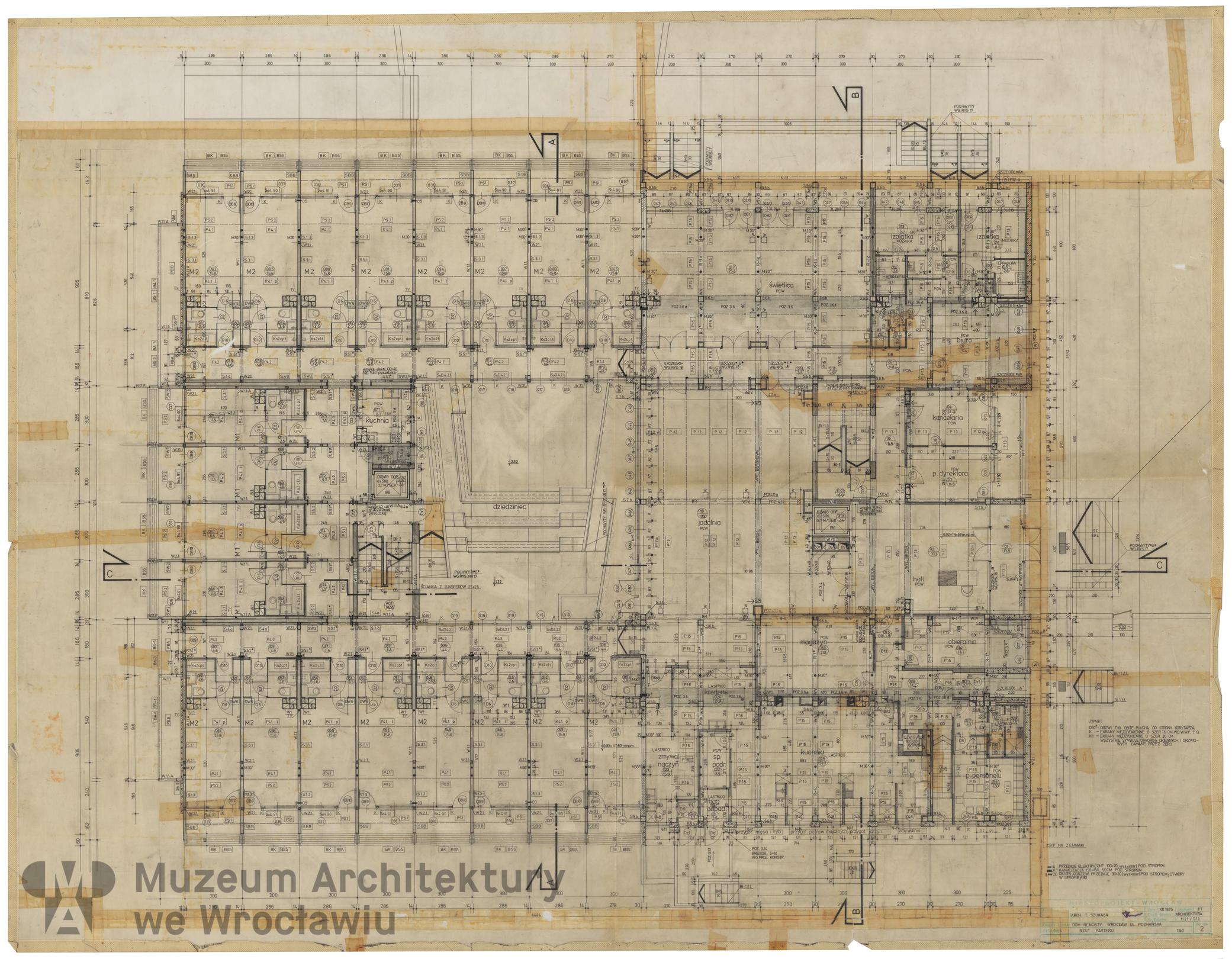 Molicki Witold Jerzy, Szukała Tadeusz (Miastoprojekt-Wrocław), Osiedle Wrocław-Zachód. Dom Rencisty, 1975.12