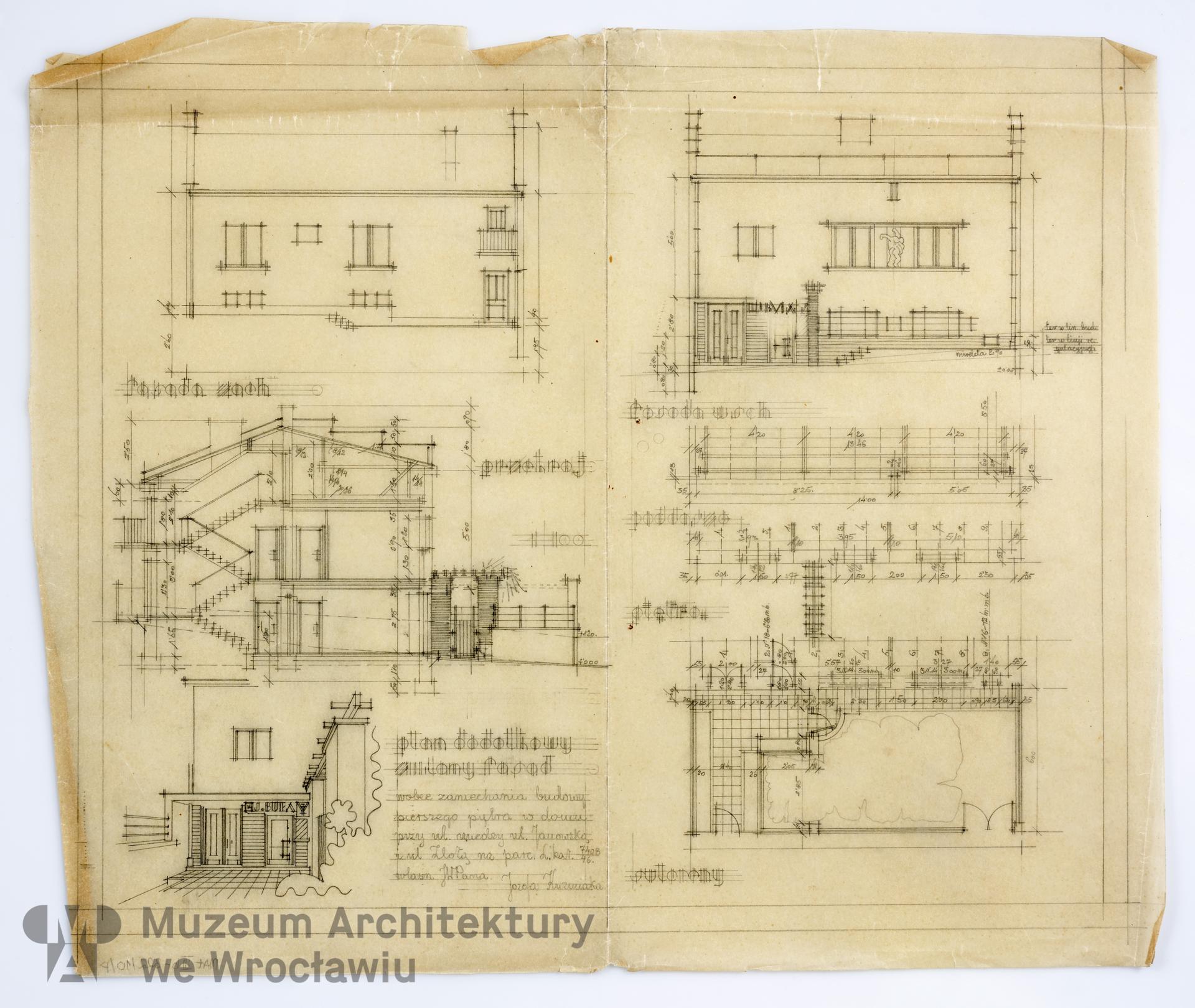 Frydecki Andrzej, Dom Józefa Kuźmiaka. II wersja, 1933