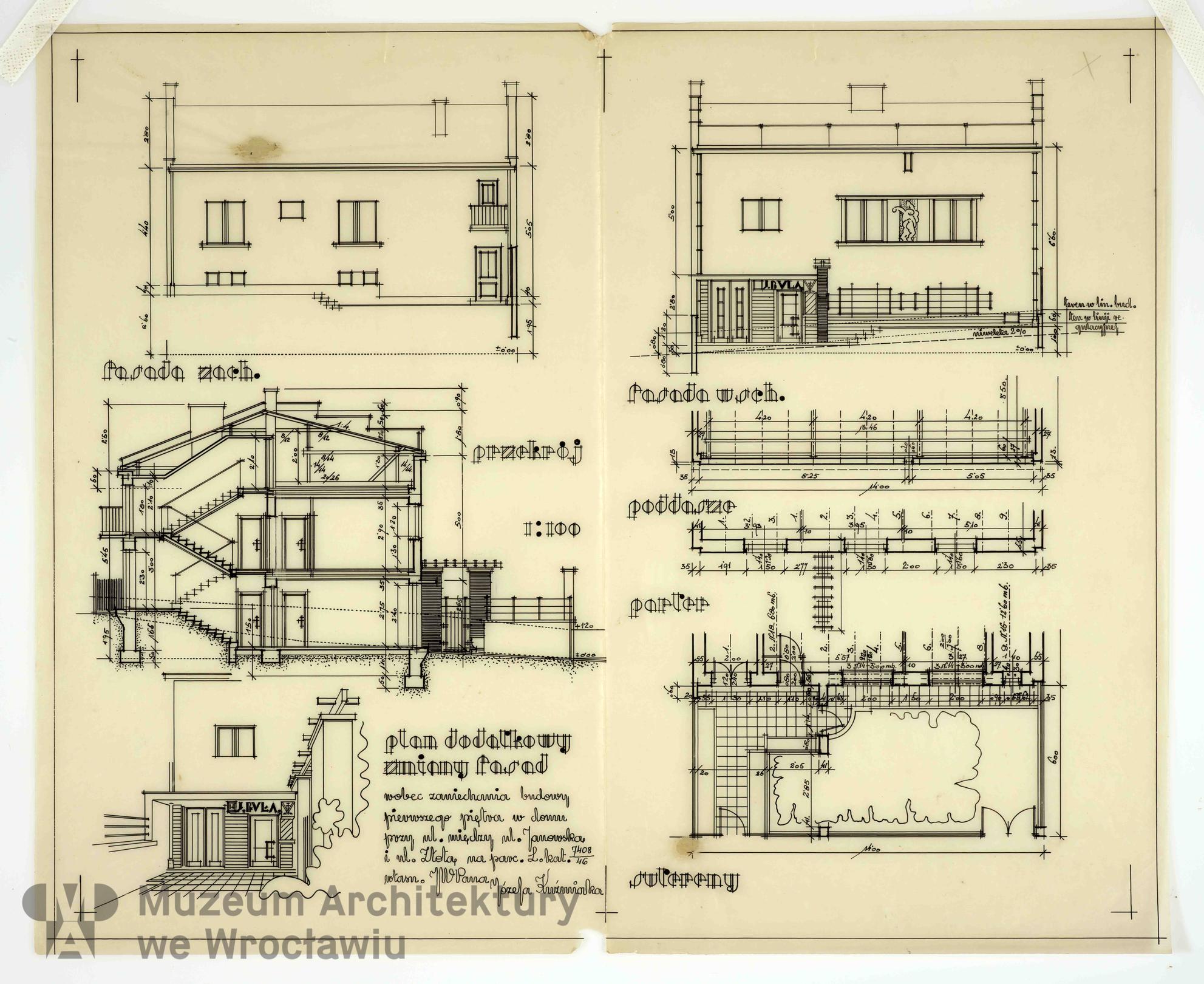 Frydecki Andrzej, Dom Józefa Kuźmiaka. II wersja, 1933