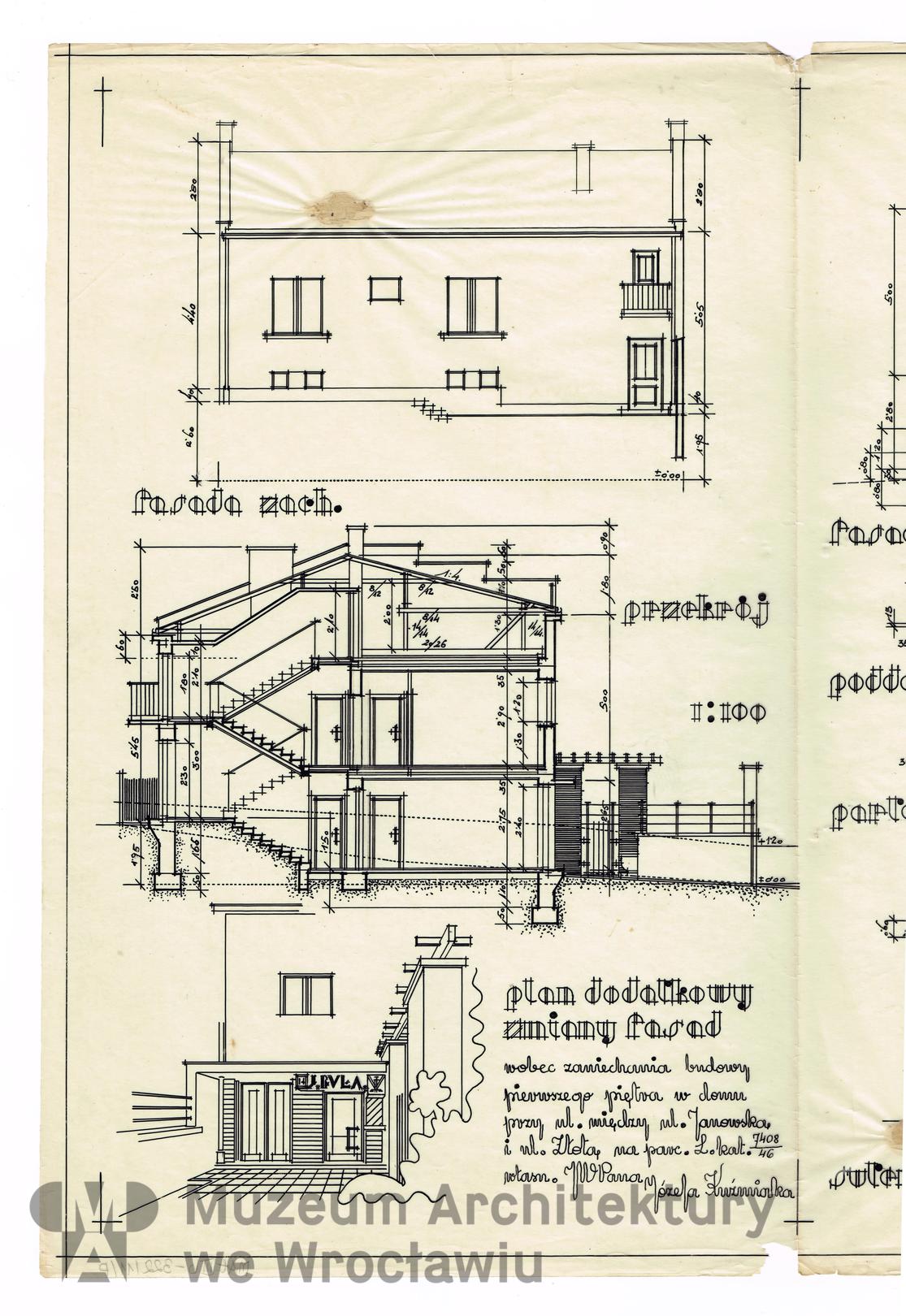 Frydecki Andrzej, Dom Józefa Kuźmiaka. II wersja, 1933