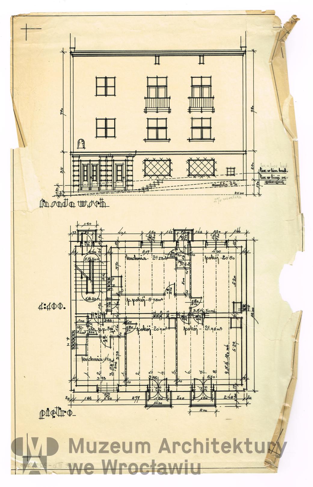 Frydecki Andrzej, Dom Józefa Kuźmiaka. I wersja, 1932.05.18